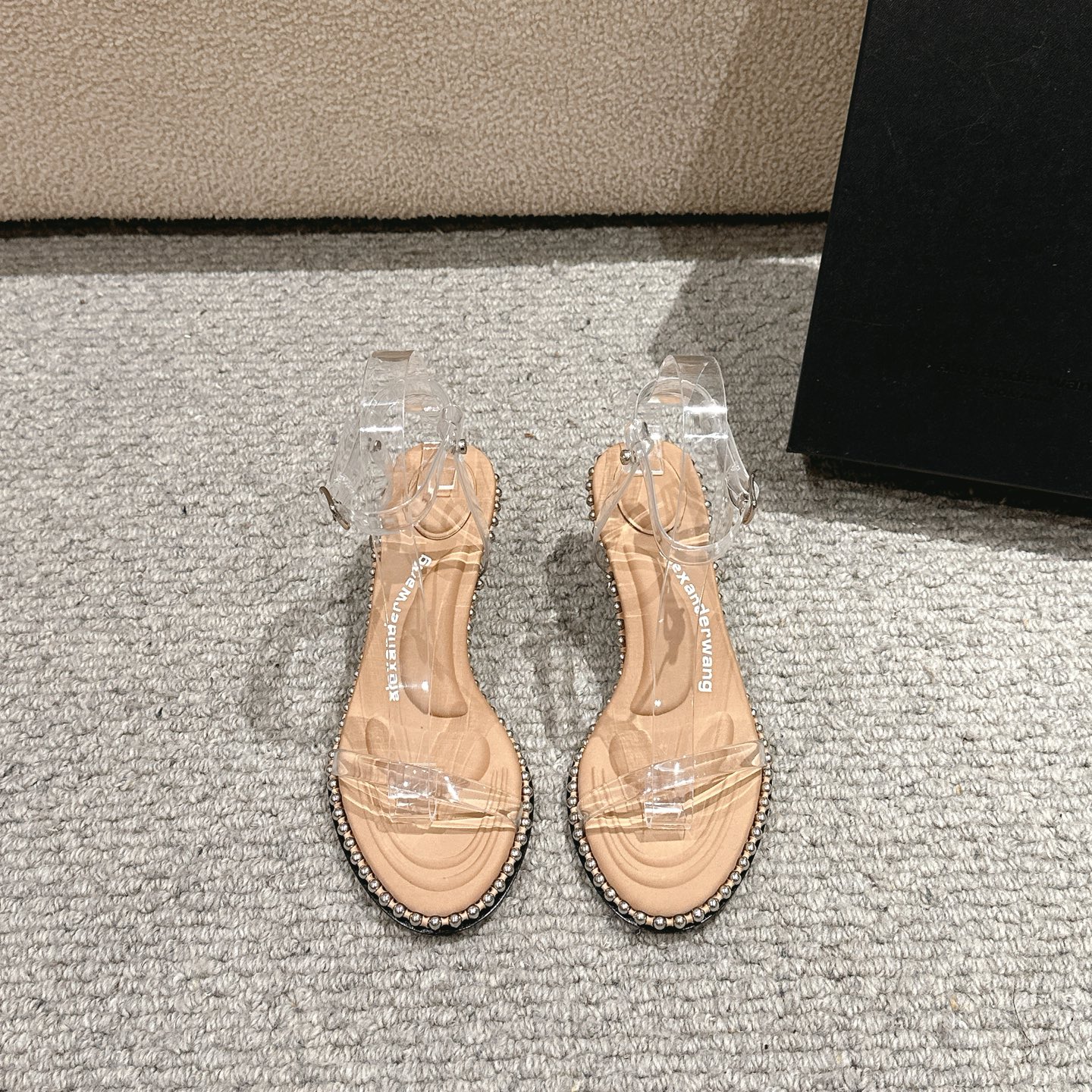 Luxury Alexander Wang Shoe Mats: High-Heel, Massage Tape, Italian Sole – Black, White, Almond - 图片 2