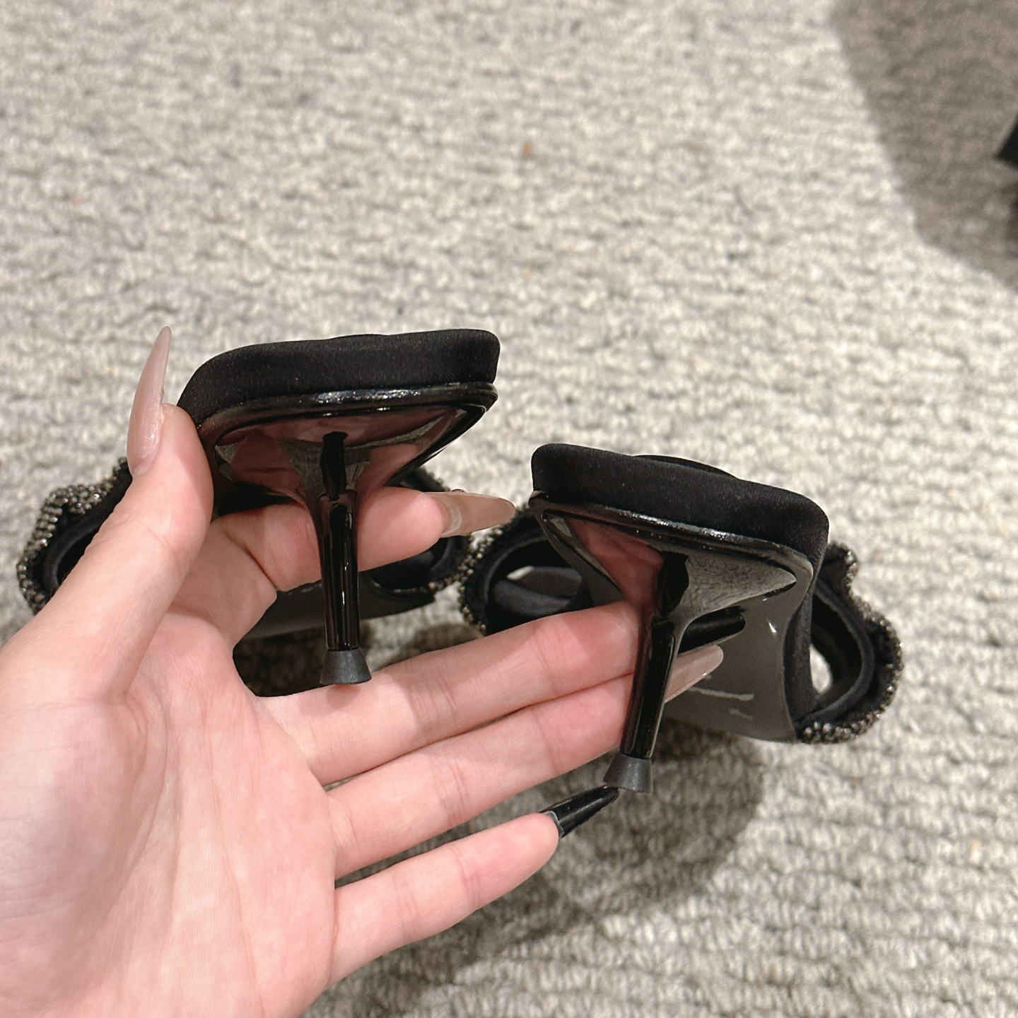 Luxury Alexander Wang Shoes with Dazzling Squares and Imported Copper Nets - 图片 8