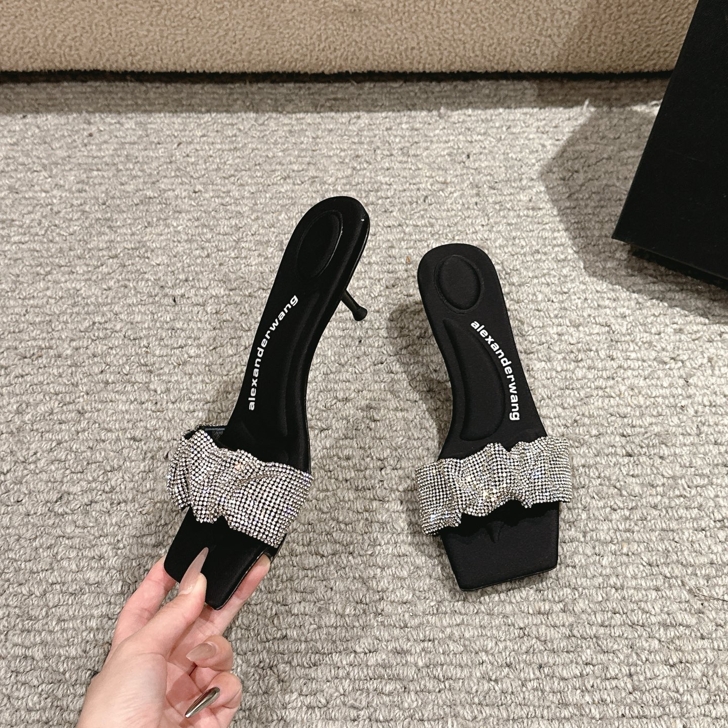 Luxury Alexander Wang Square-Toe Shoes with Imported Copper Nets – Original Design and Material - 图片 5