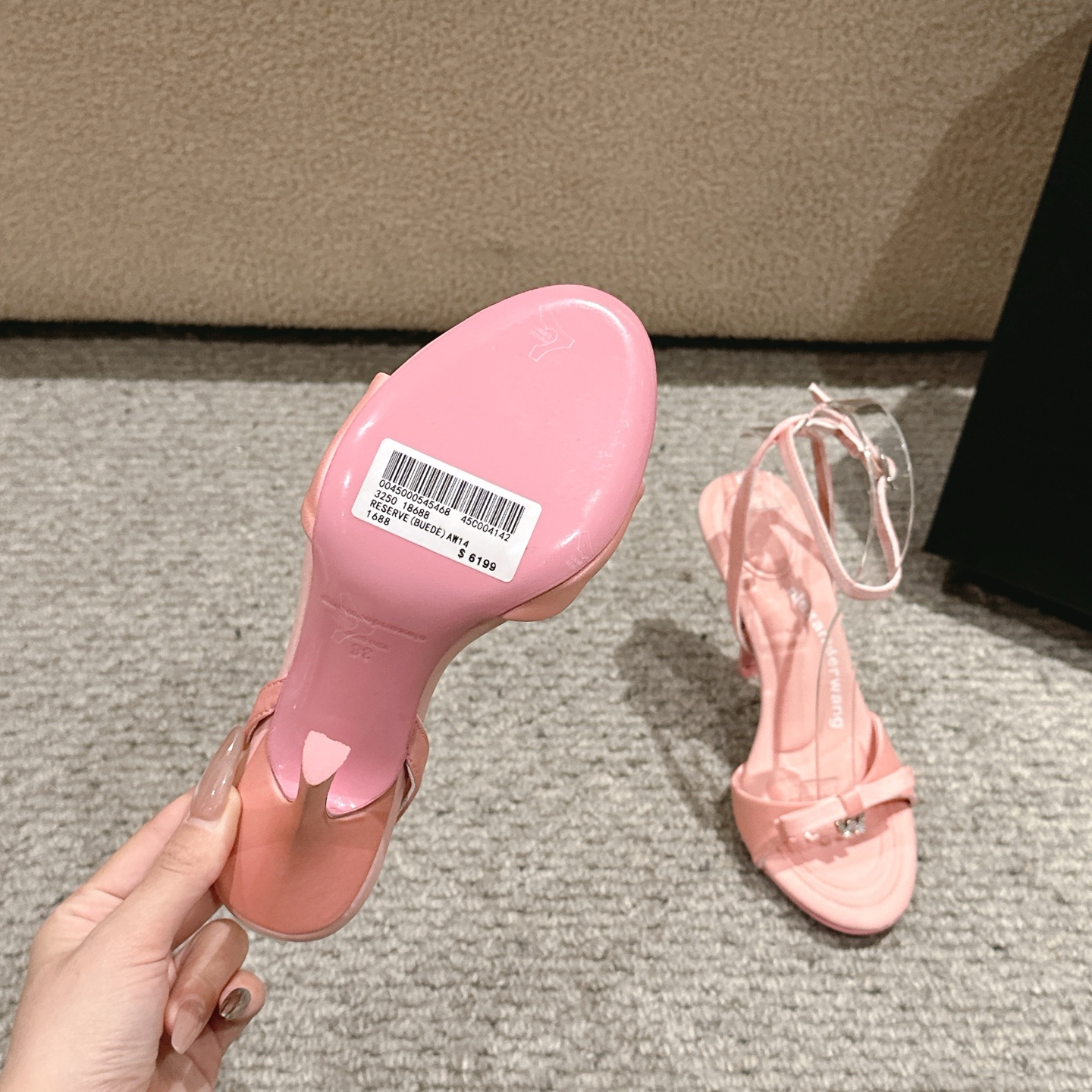 Luxurious Alexander Wang Designer Shoes: Original Materials, High Quality, Various Colors, Imported Leather – Size 35-39 - 图片 9