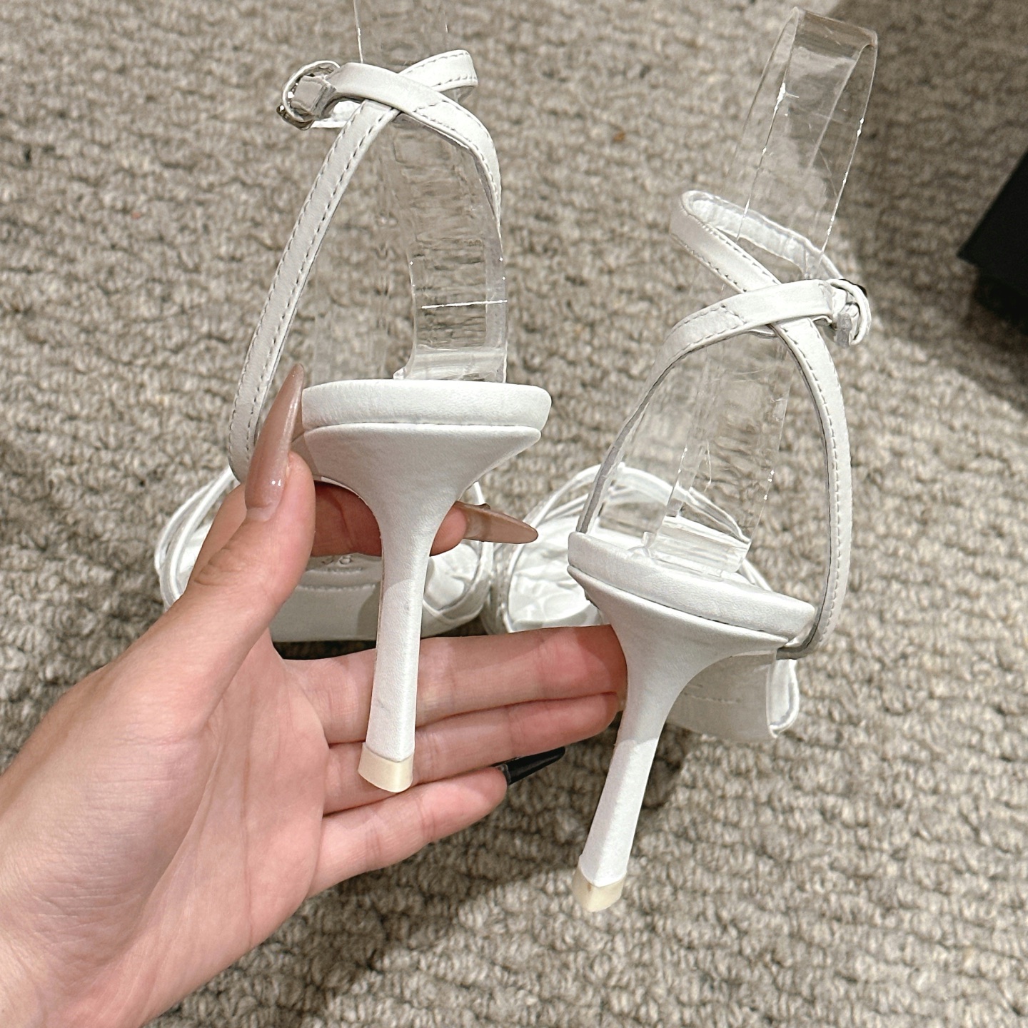 Luxurious Alexander Wang Shoes: Imported Silk and Leather, High Heels, Italian Leather Soles – Sizes 35-39 - 图片 8