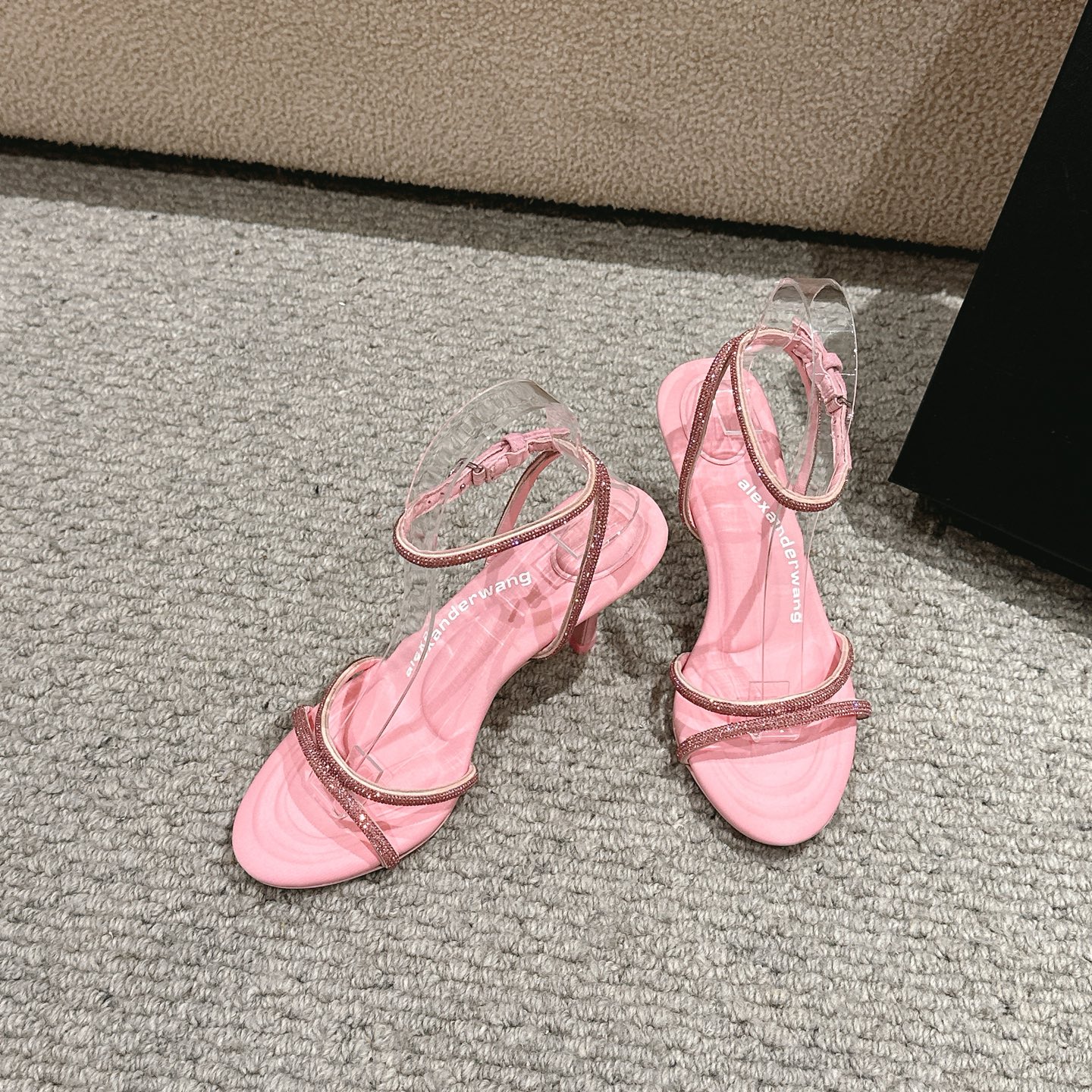“Alexander Wang Luxury Shoes: Original Material, Italian Soles, Various Colors, Imported Leather, Silk, 10cm High Heels” - 图片 4