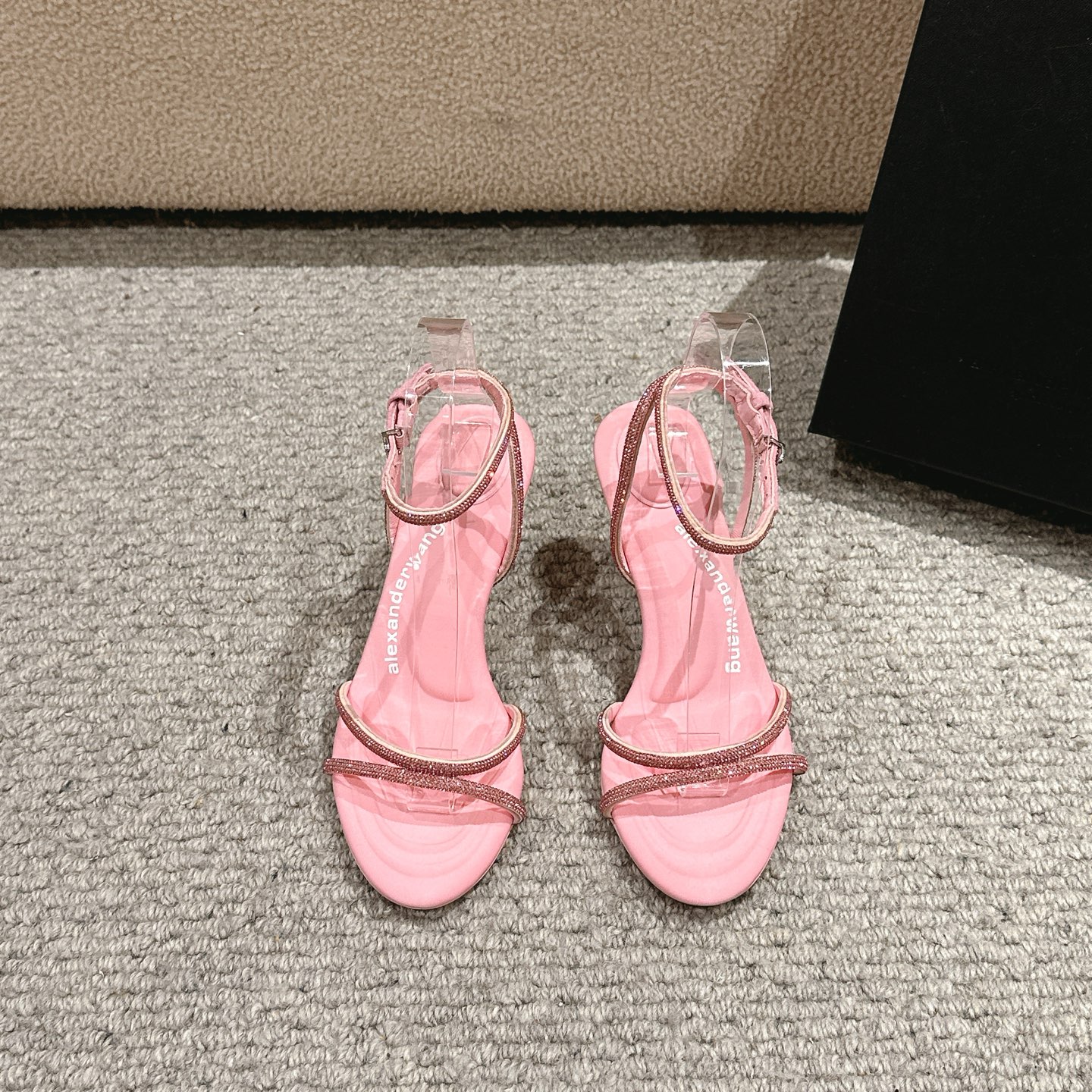 “Alexander Wang Luxury Shoes: Original Material, Italian Soles, Various Colors, Imported Leather, Silk, 10cm High Heels” - 图片 2