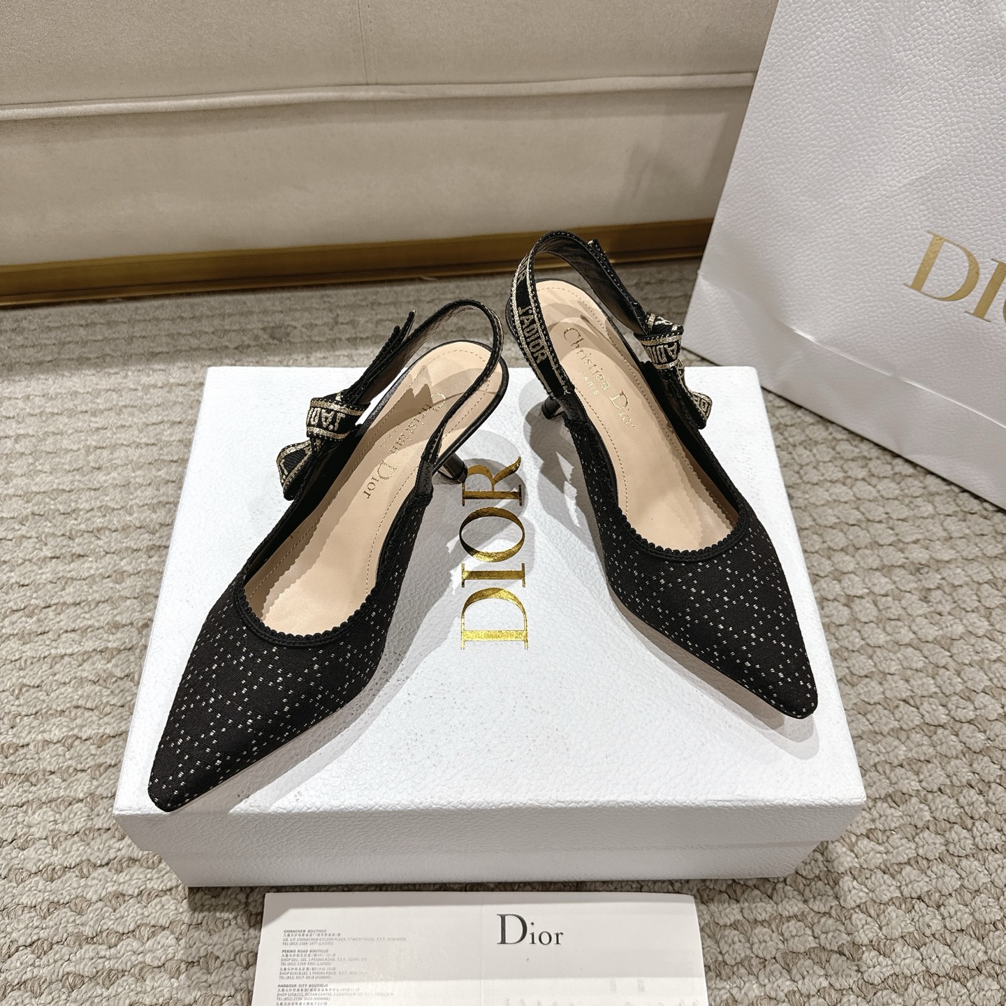 Title: Elegant J’Adior Heels with Gold Wire Embroidery – Italian Design Overview - 图片 3