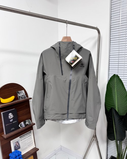 KAILAS Chaqueta Impermeable con Capucha para Hombre, Color Gris Piedra 25 KAILAS Chaqueta Impermeable con Capucha para Hombre, Color Gris Piedra