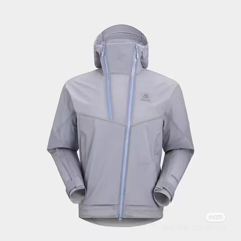 KAILAS Chaqueta Impermeable con Capucha para Hombre, Color Gris Piedra 3 a1744304735333 7465