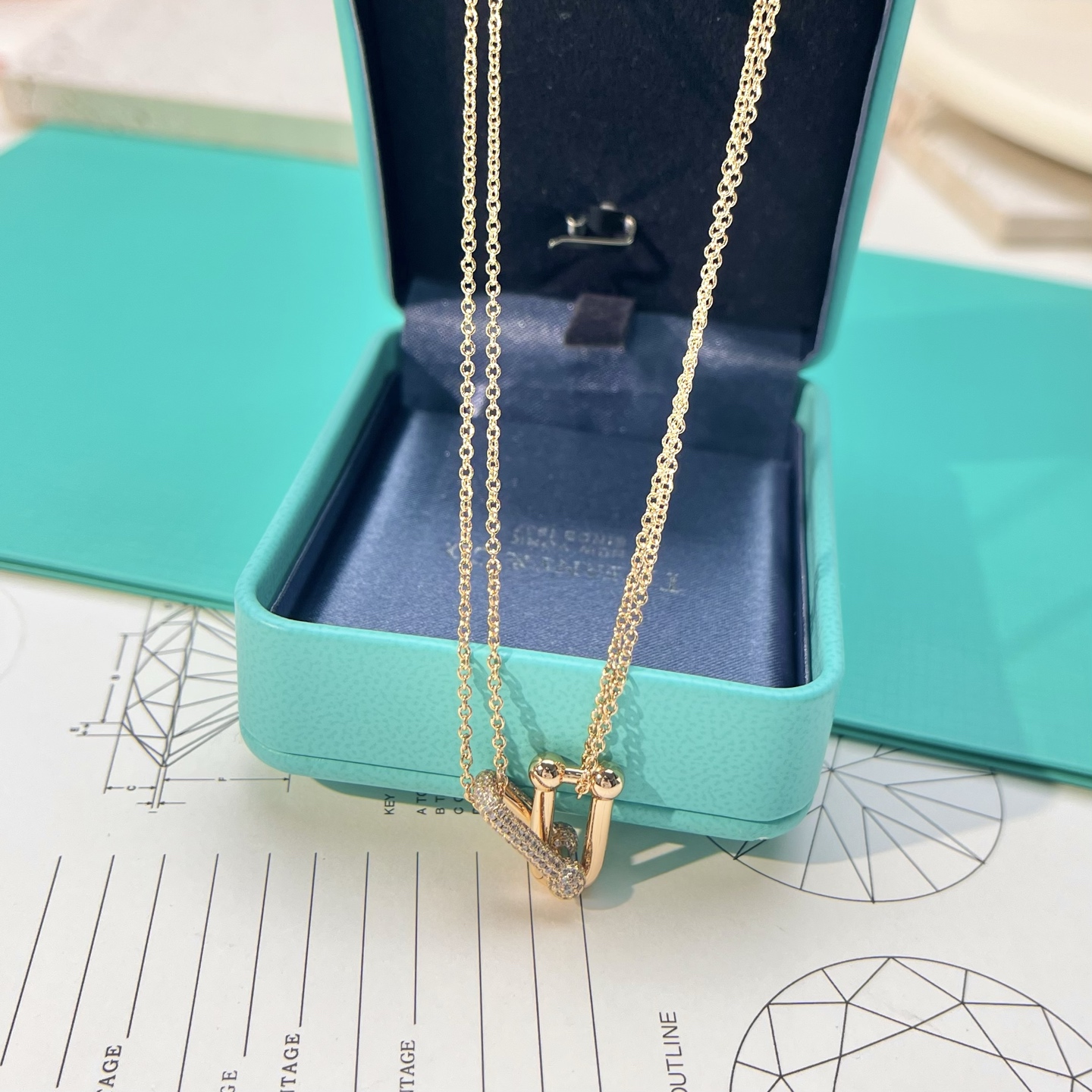 批发价💰200
t家双链环带钻项链
Tiffany蒂芙尼双环带钻马蹄扣项链，可盐可甜，光泽感强，是那种简单又能加分的项链没错了！日常通勤百搭 。
