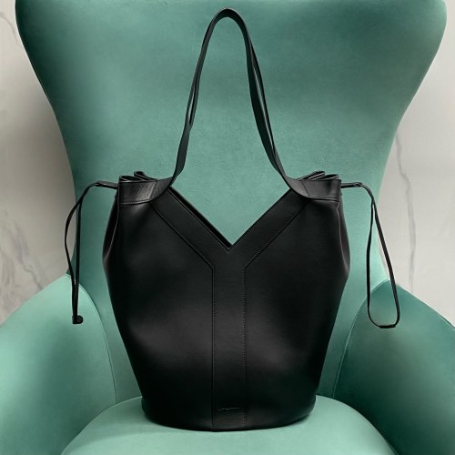 Saint Laurent Black Leather Y Tote Bag - Chic and Spacious Design 1 Saint Laurent Black Leather Y Tote Bag - Chic and Spacious Design