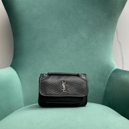 Saint Laurent Mini Niki Elephant Embossed Leather Shoulder Bag 1 Saint Laurent Mini Niki Elephant Embossed Leather Shoulder Bag