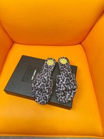 Yves Saint Laurent Shoes High Heel Pumps Slippers Best Fake
 Leopard Print Genuine Leather Sheepskin