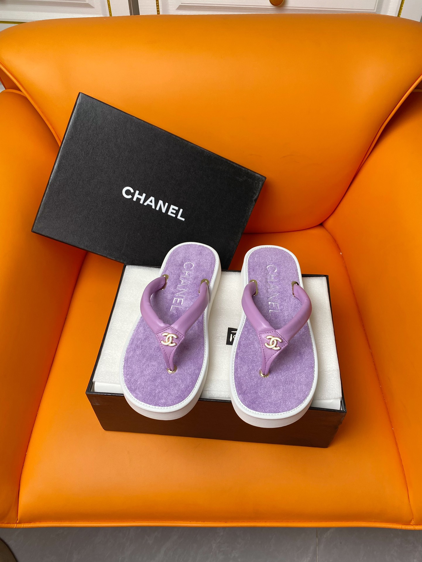 Chanel AAAAA
 Shoes Flip Flops Slippers Sheepskin Summer Collection Beach
