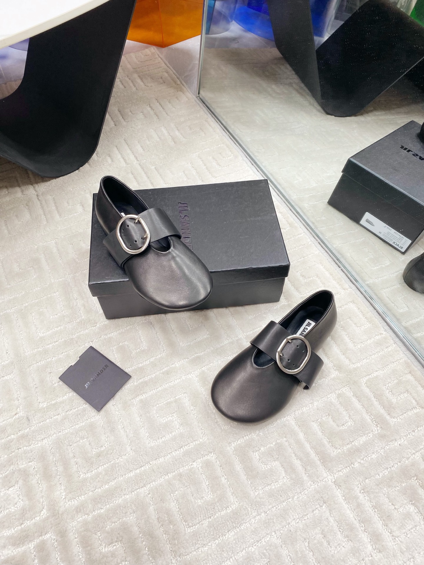Jil Sander Retro Mary Jane Shoes: Imported Sheepskin, Top Quality, Size 35-39 (40) - 图片 3