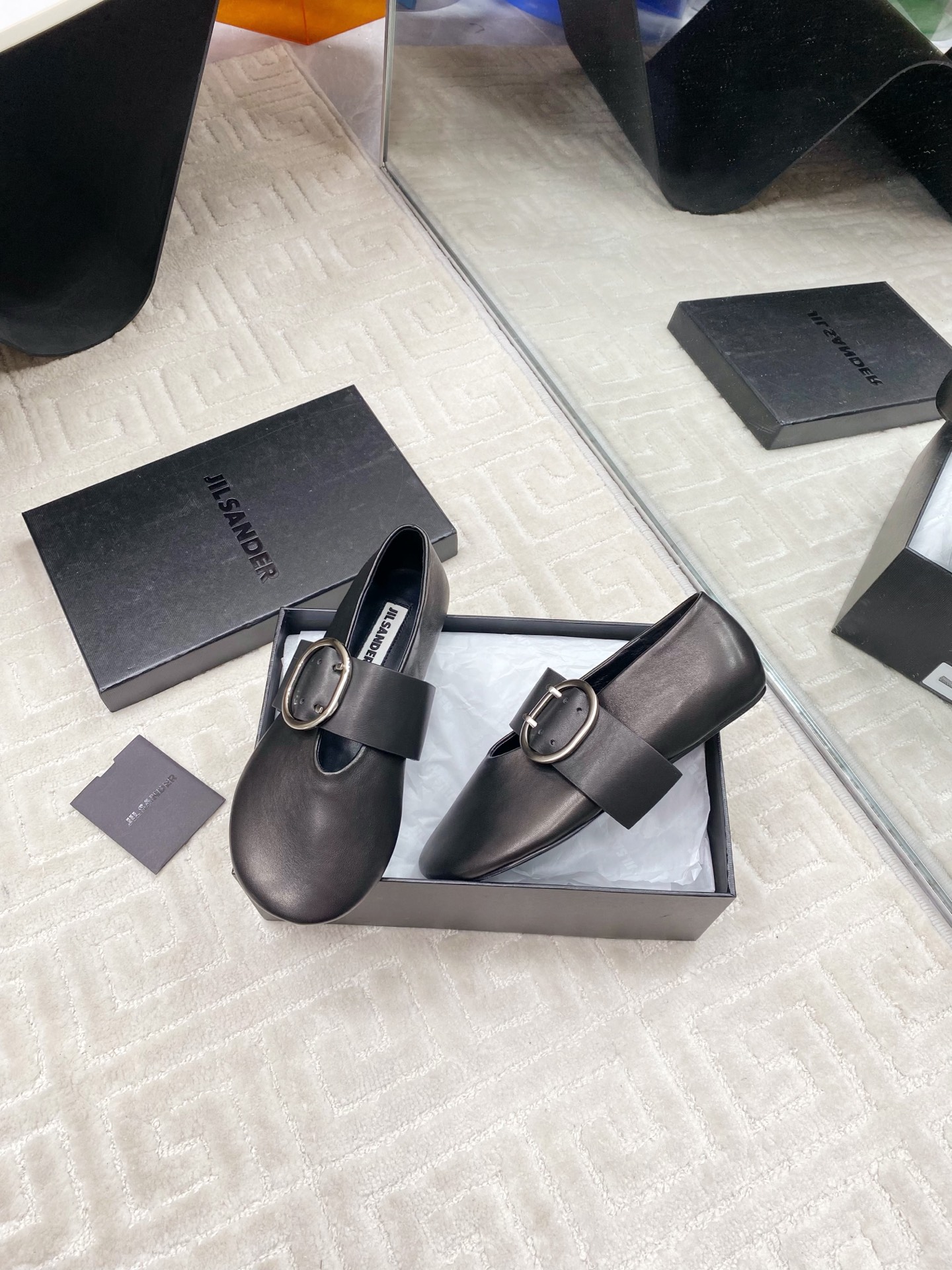 Jil Sander Retro Mary Jane Shoes: Imported Sheepskin, Top Quality, Size 35-39 (40) - 图片 4