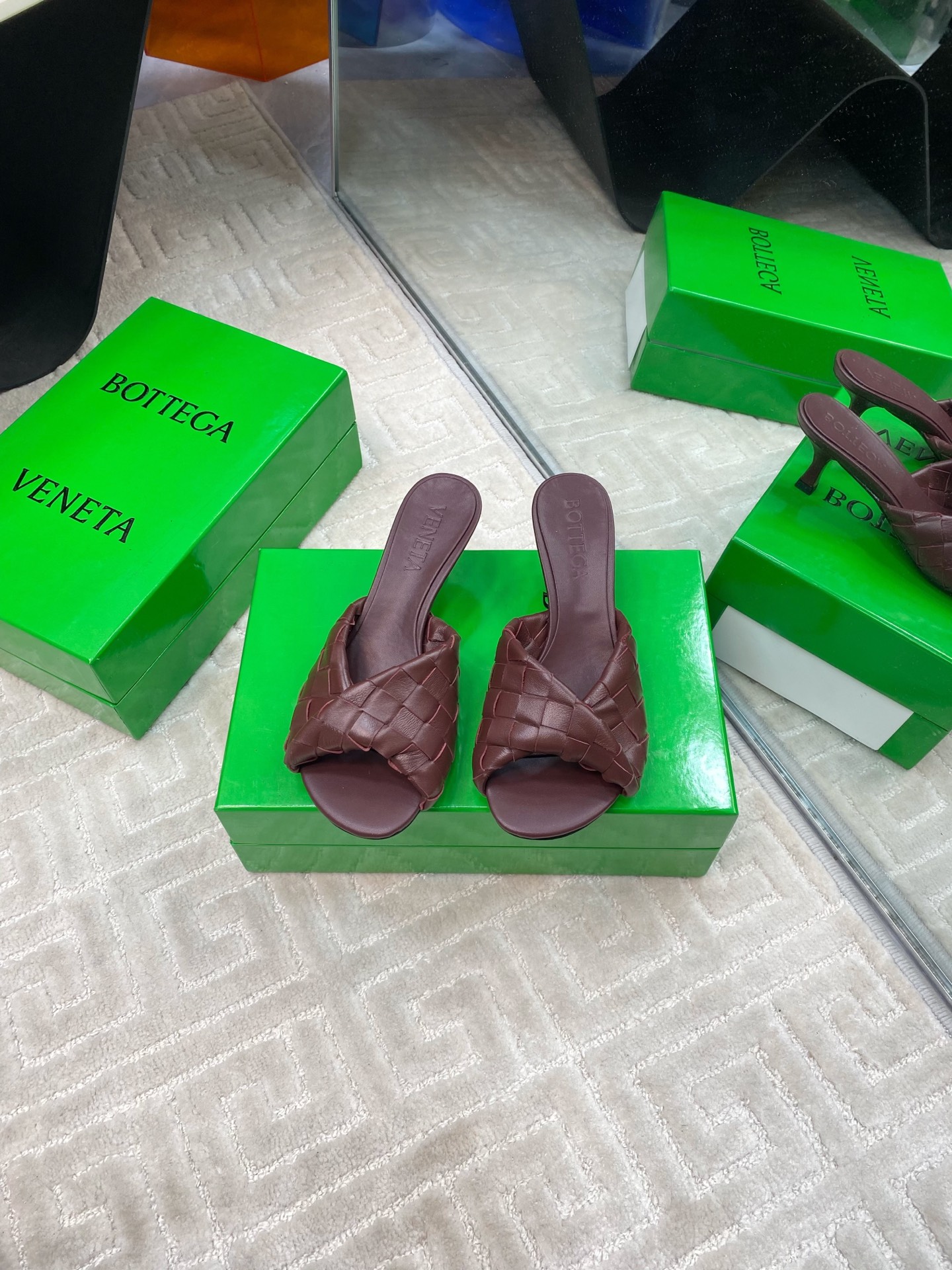 Bottega Veneta Blink Woven Leather Heeled Sandals, Luxurious & Comfortable 3 i1741284858011 6675 0 0