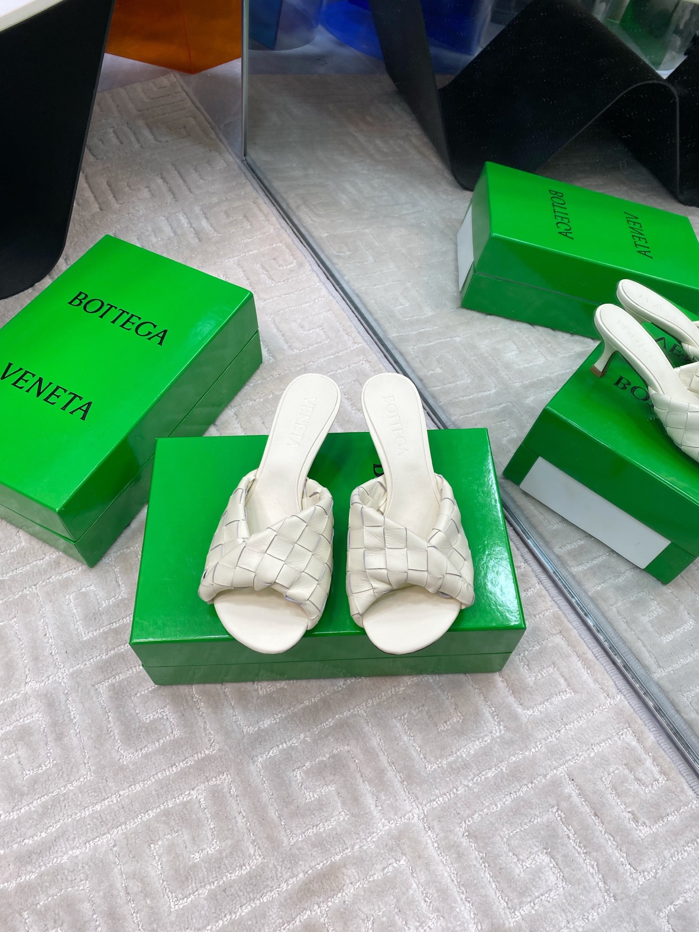 Bottega Veneta Blink Woven Leather Heeled Sandals, Luxury Designer Slides 3 i1741284927188 4764 0 0