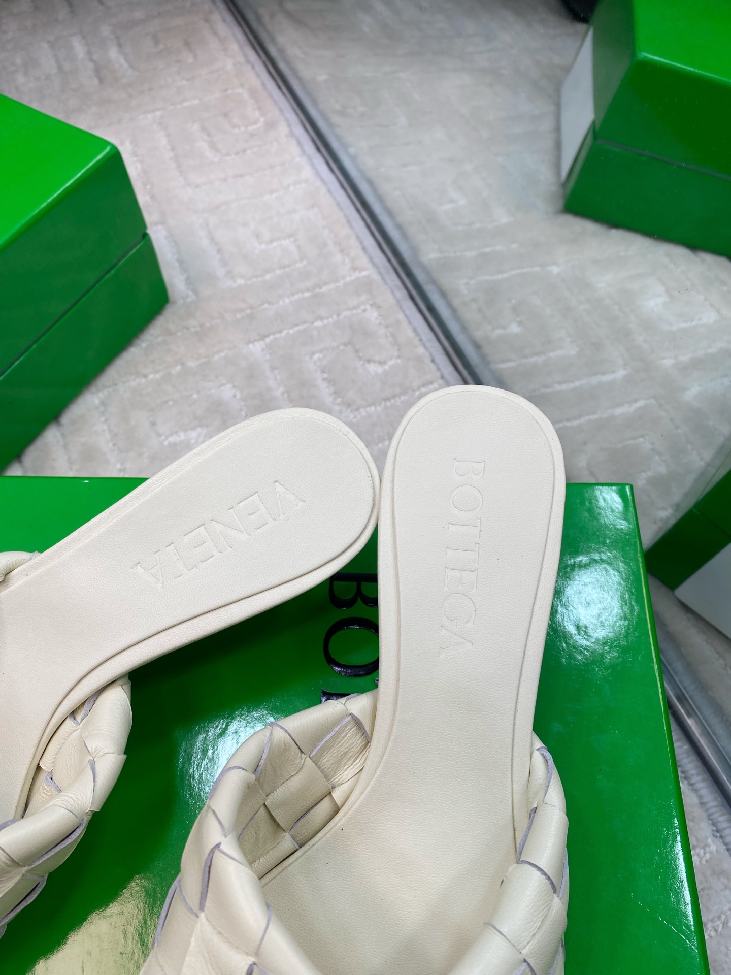Bottega Veneta Blink Woven Leather Heeled Sandals, Luxury Designer Slides 8 i1741284927218 5128 0 6