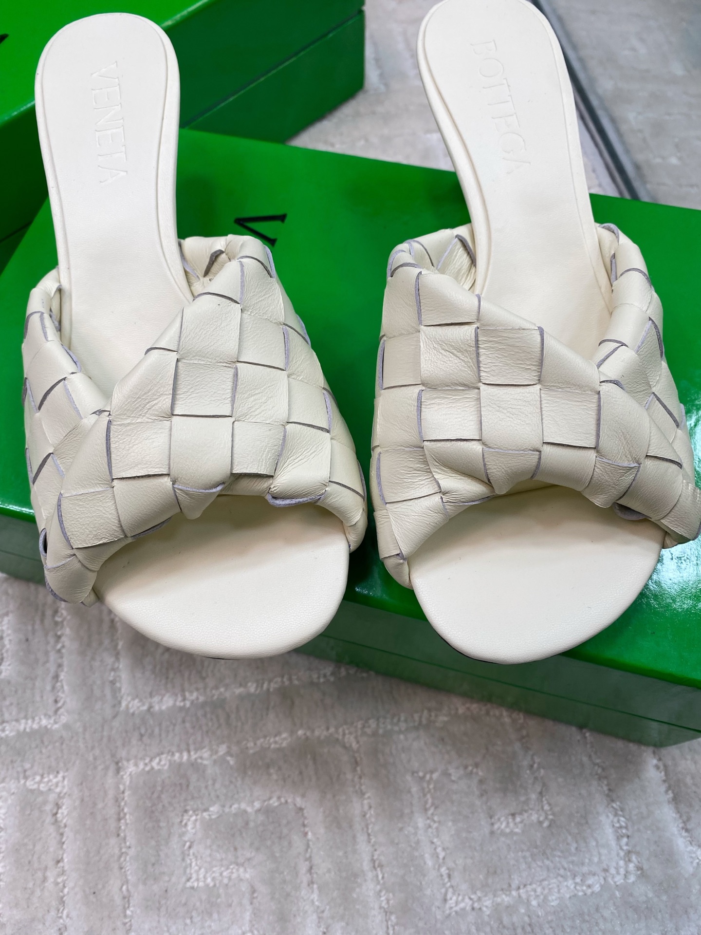 Bottega Veneta Blink Woven Leather Heeled Sandals, Luxury Designer Slides 7 i1741284927249 6763 0 5