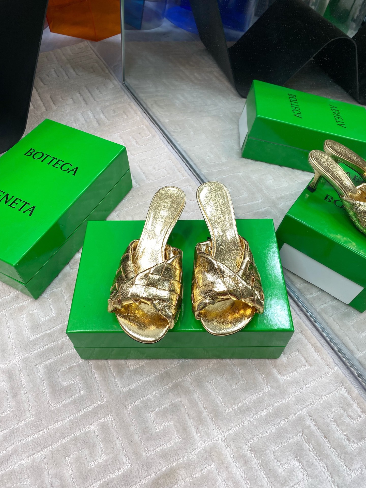 Bottega Veneta Blink Gold Woven Leather Heeled Sandals Mules 3 i1741284978163 9699 0 0