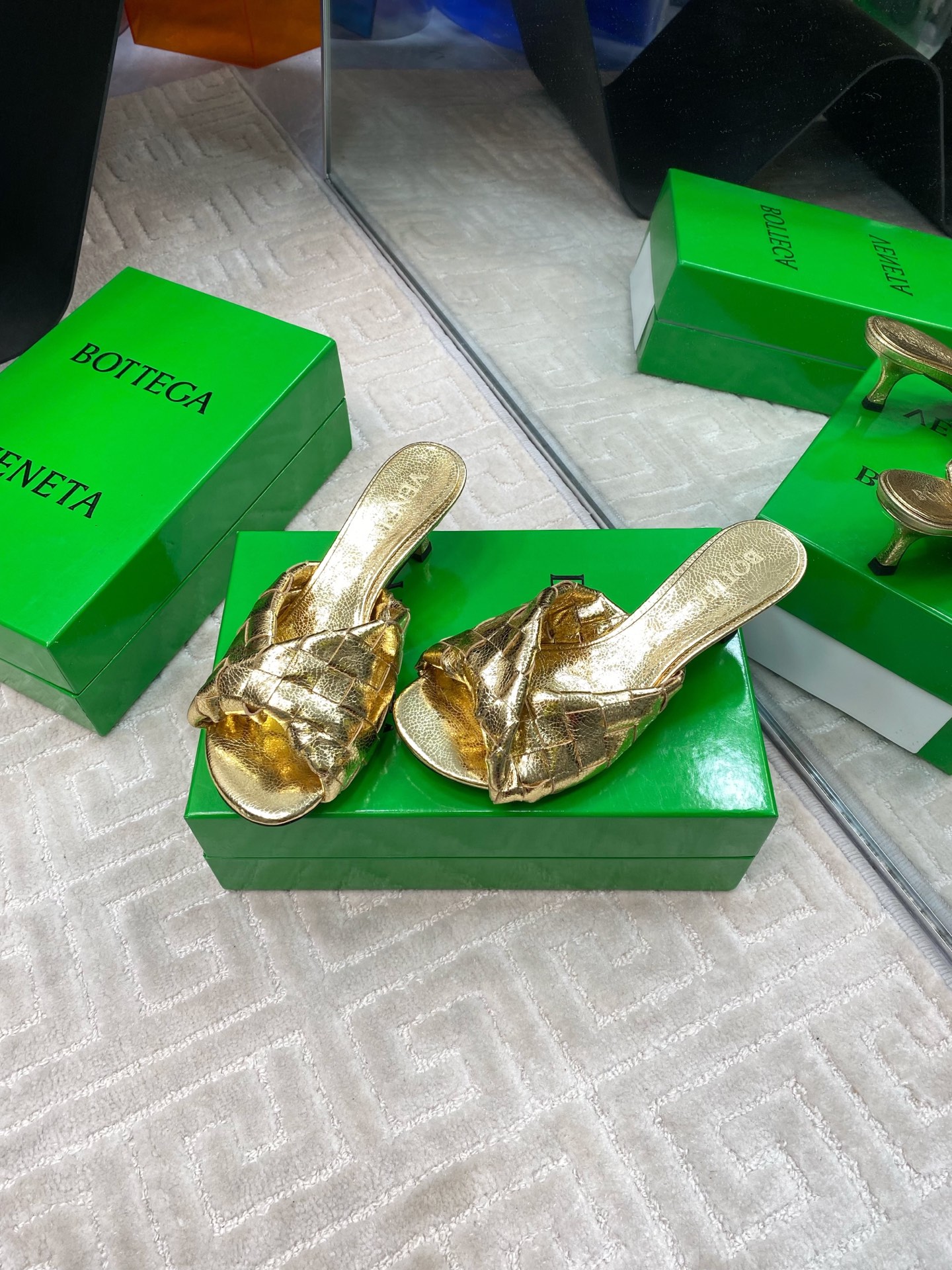 Bottega Veneta Blink Gold Woven Leather Heeled Sandals Mules 5 i1741284979139 8292 0 2