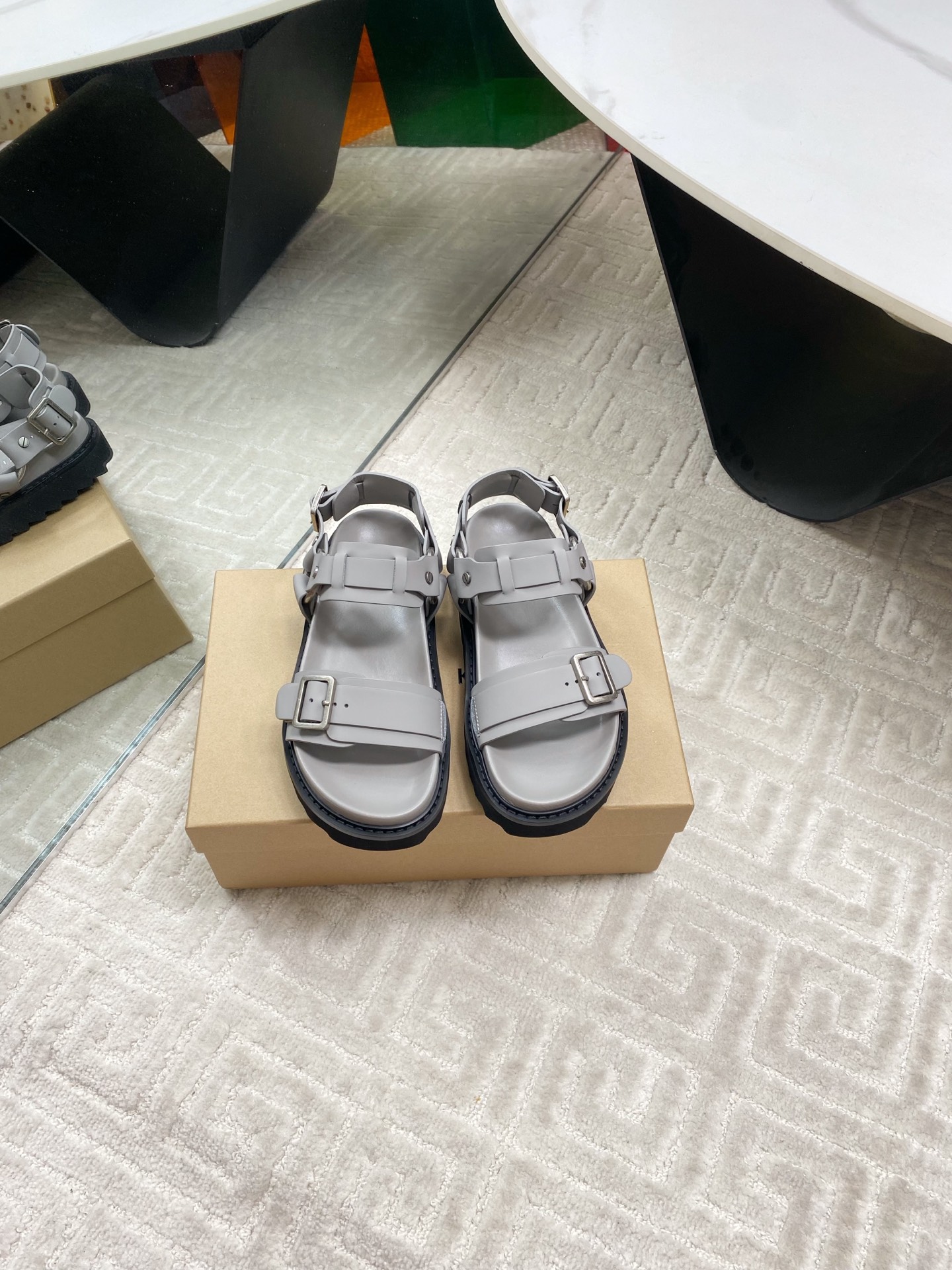 INUIKII Women's Leather Velcro Strap Sandals, Comfortable and Stylish 3 i1744187089999 8766 0 0