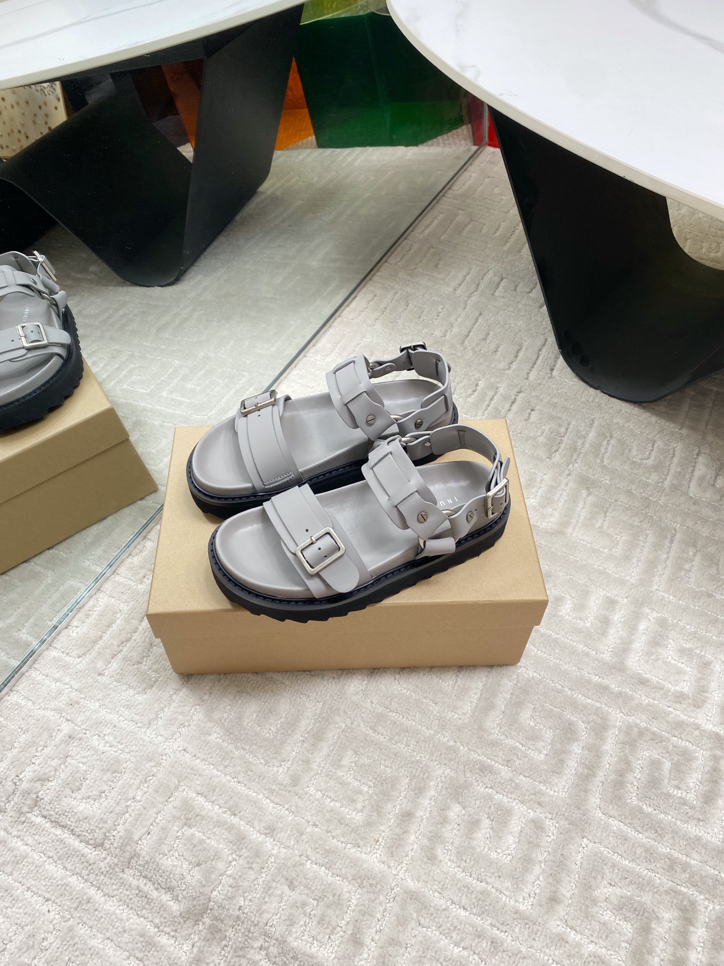 INUIKII Women's Leather Velcro Strap Sandals, Comfortable and Stylish 2 i1744187090802 6000 0 1