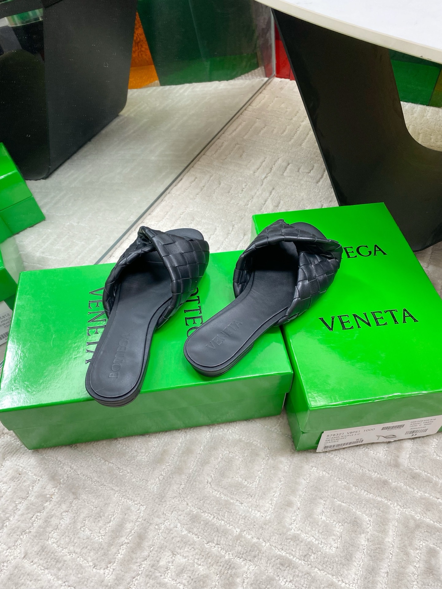 Bottega Veneta Blink Woven Leather Sandals - Stylish & Comfortable 8 i1744631515570 822 0 6