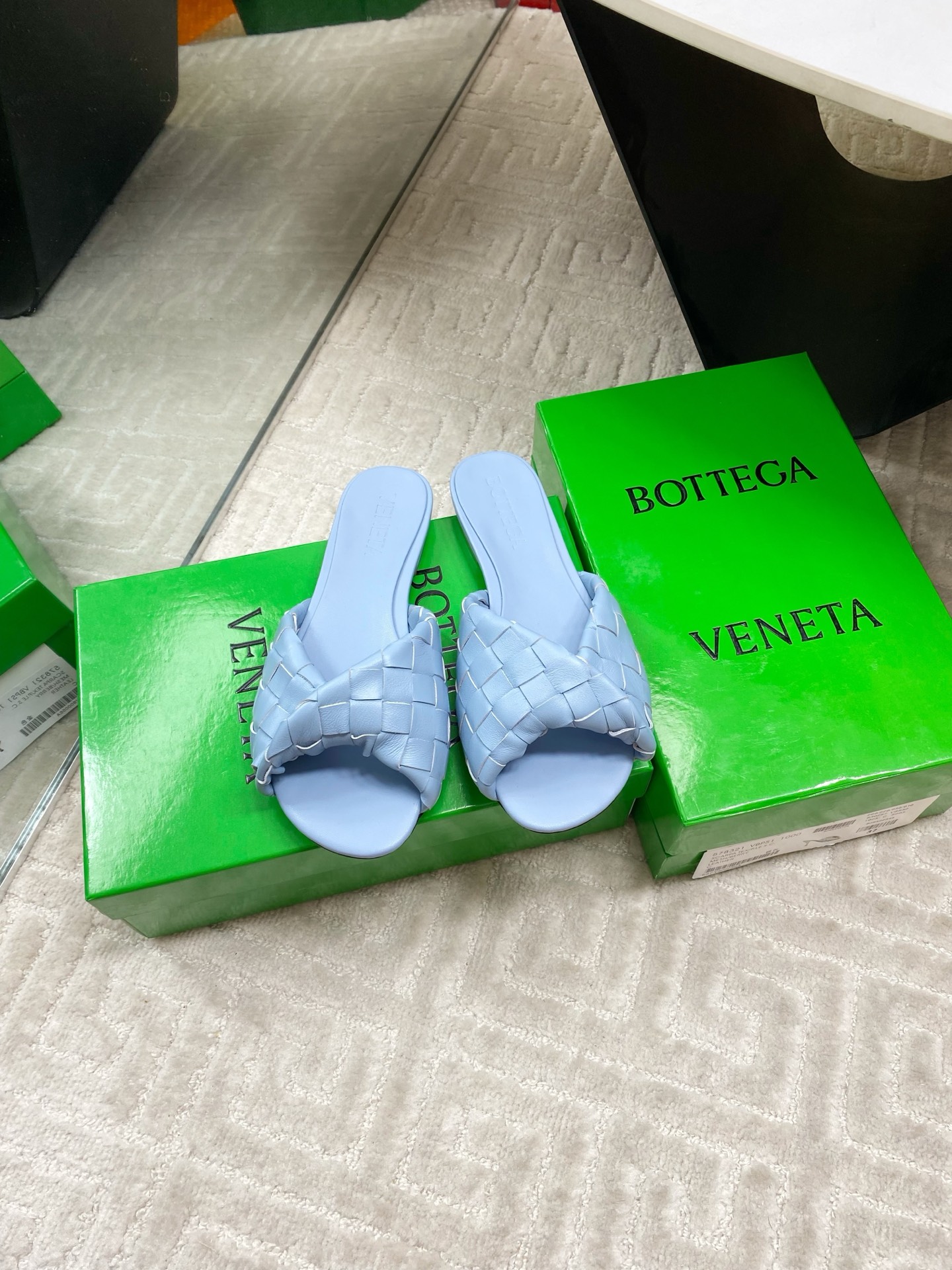 Bottega Veneta Blink Woven Leather Sandals, Stylish & Comfortable 3 i1744631597301 4128 0 0