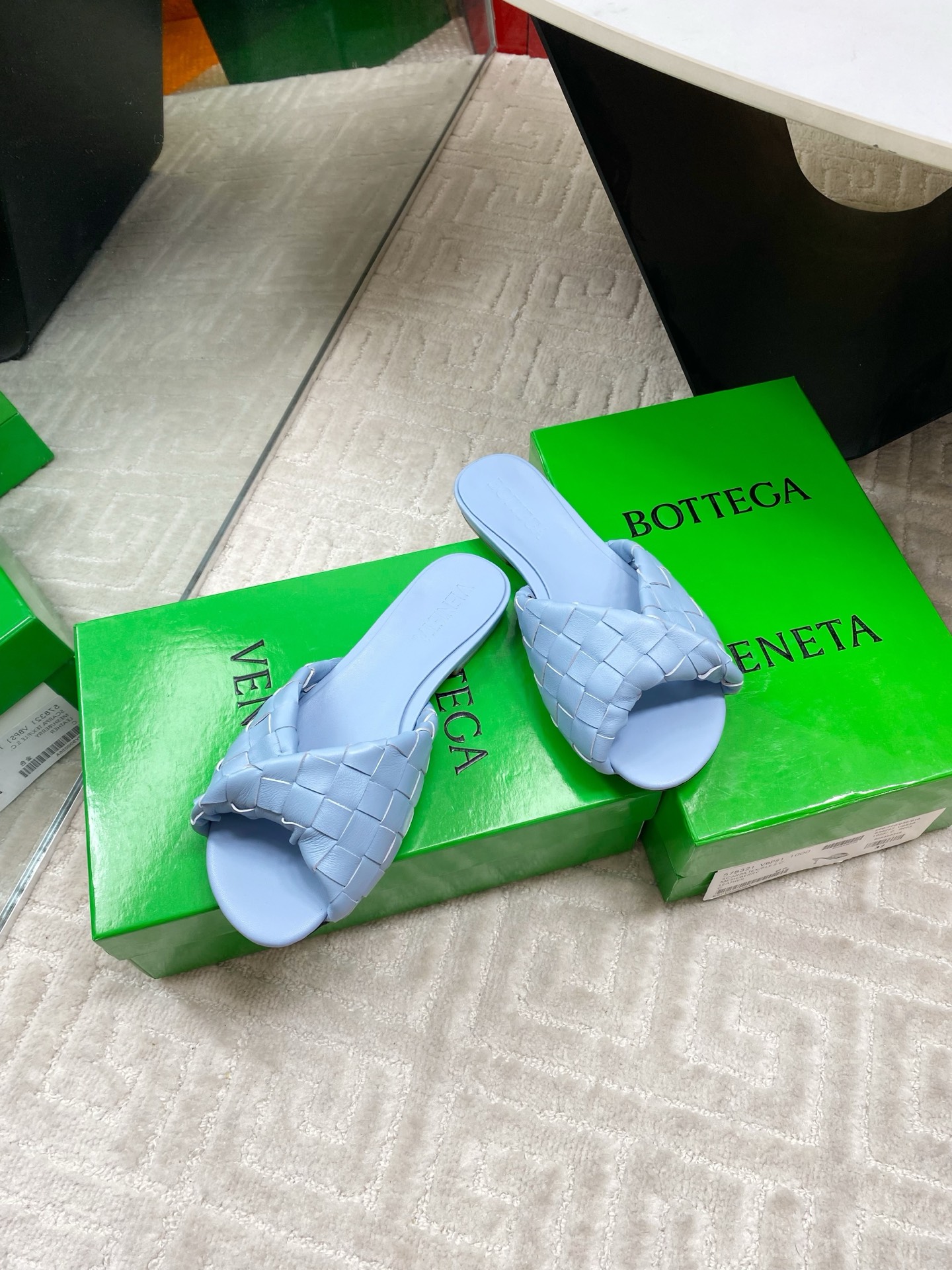 Bottega Veneta Blink Woven Leather Sandals, Stylish & Comfortable 4 i1744631597317 3942 0 1