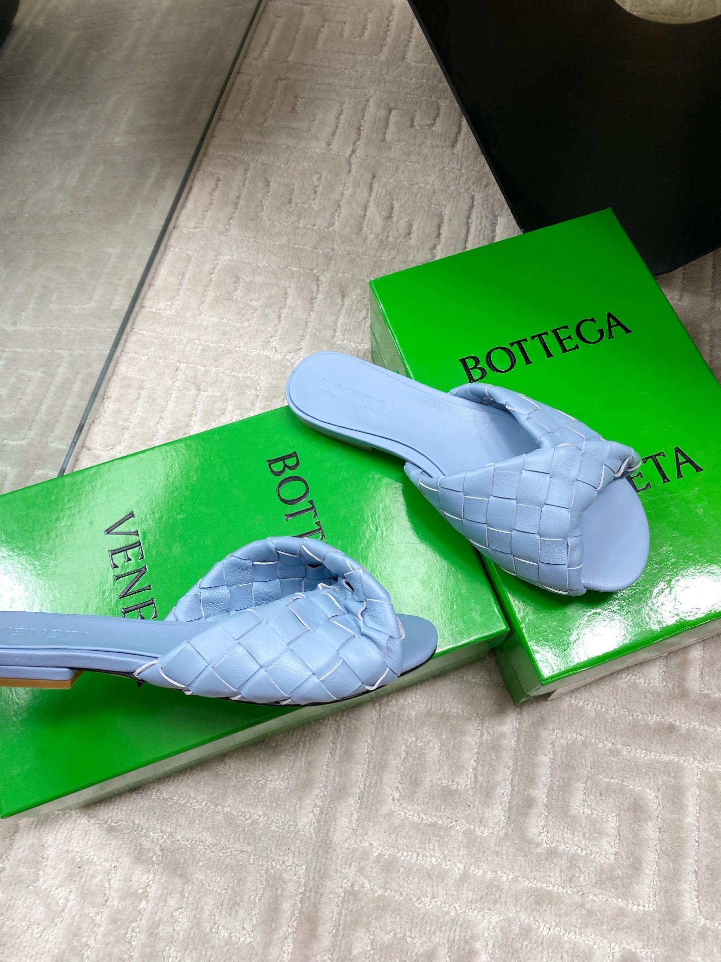 Bottega Veneta Blink Woven Leather Sandals, Stylish & Comfortable 6 i1744631598284 628 0 4