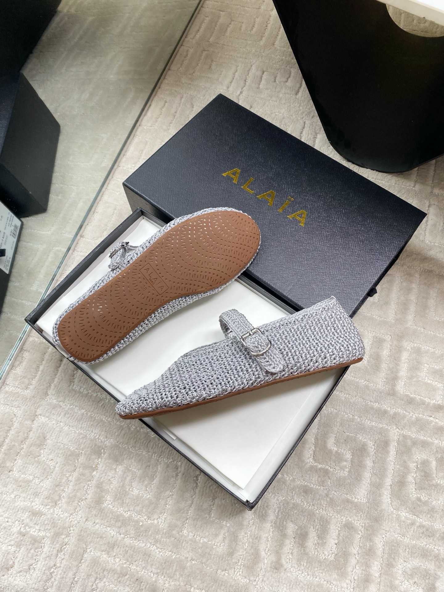 Alaia Inspired Flat Knit Ballet Shoes - Chic & Comfortable Style 10 i1744649993981 9355 0 8