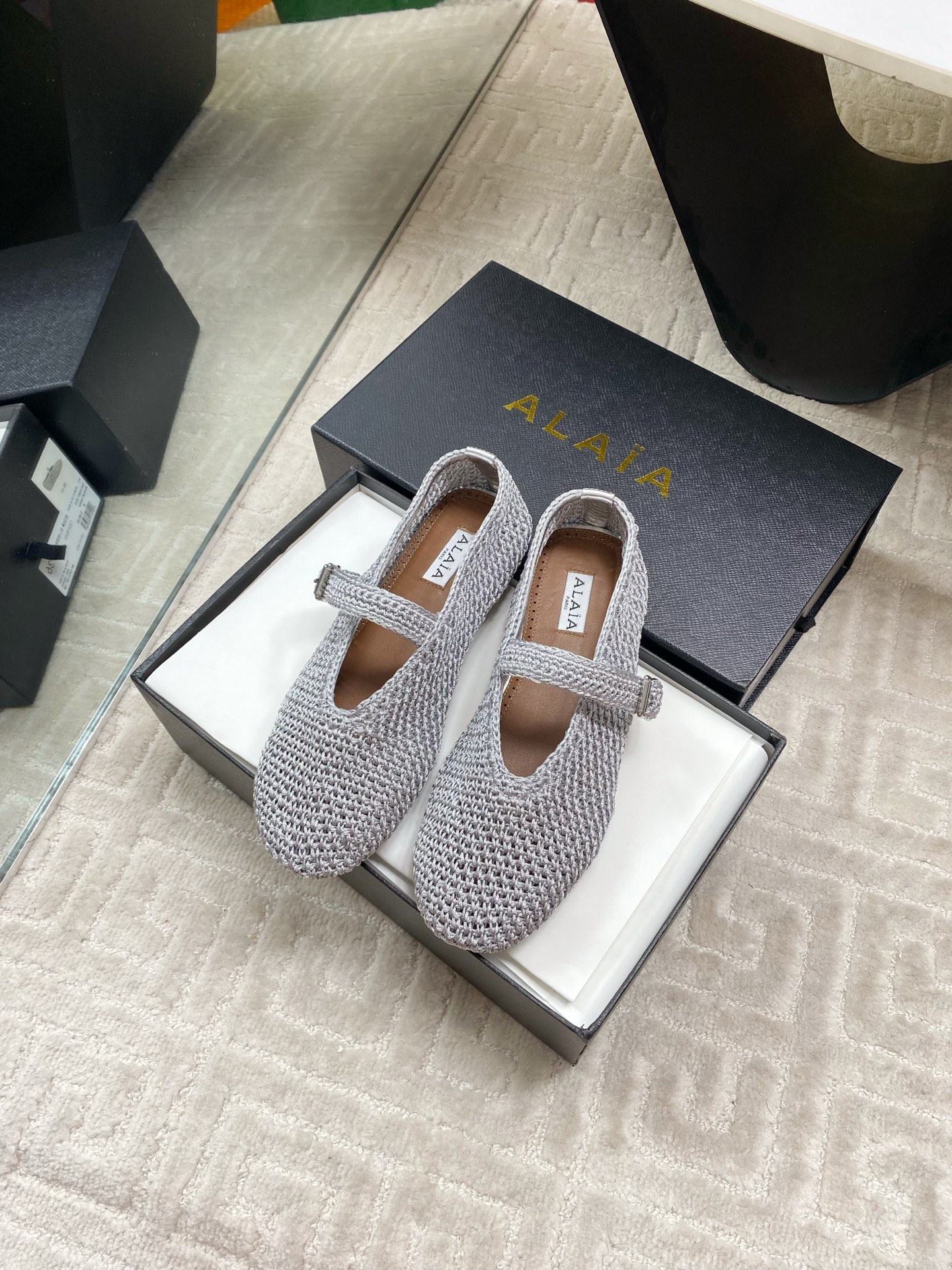 Alaia Inspired Flat Knit Ballet Shoes - Chic & Comfortable Style 3 i1744649993996 7476 0 0