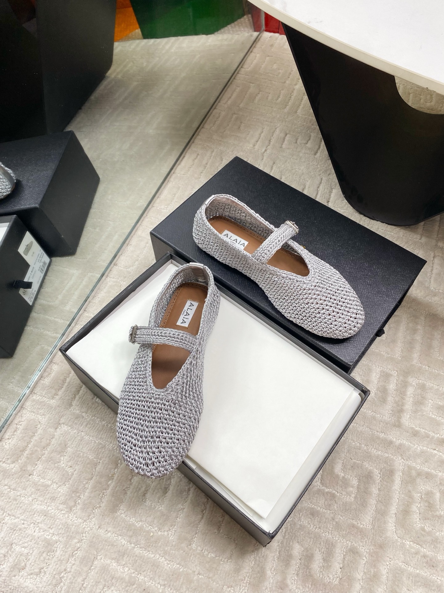 Alaia Inspired Flat Knit Ballet Shoes - Chic & Comfortable Style 4 i1744649994063 5896 0 1