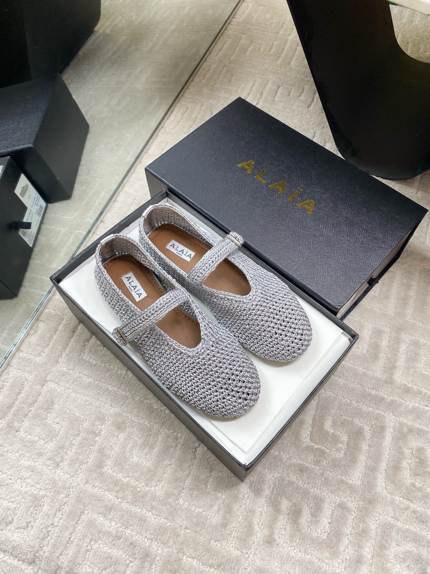 Alaia Inspired Flat Knit Ballet Shoes - Chic & Comfortable Style 5 i1744649995789 3390 0 3