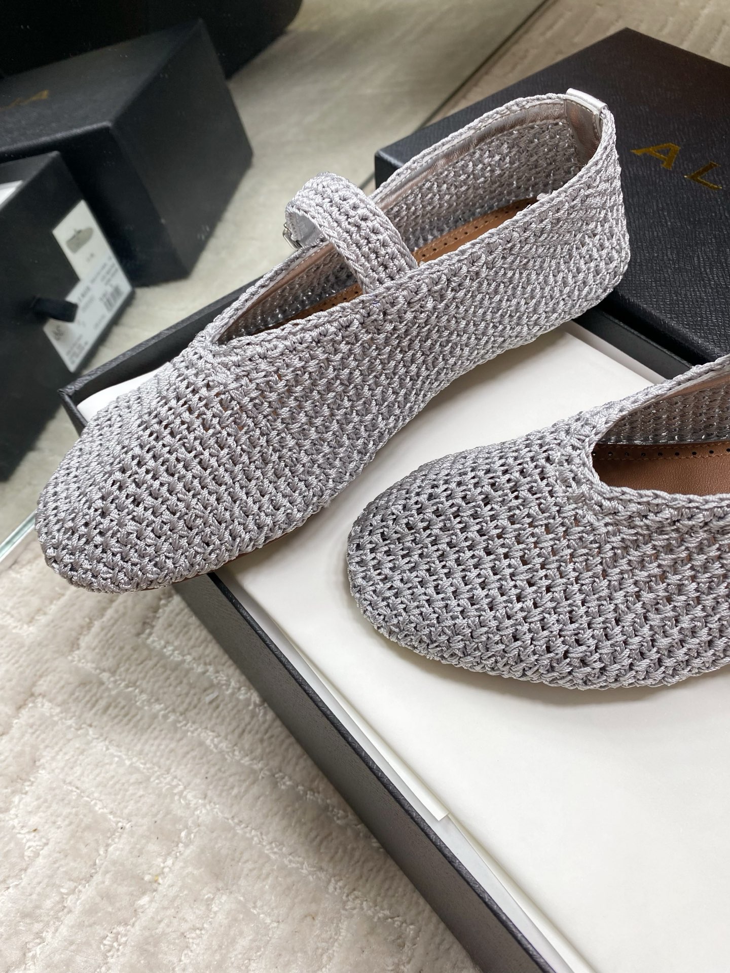 Alaia Inspired Flat Knit Ballet Shoes - Chic & Comfortable Style 9 i1744649995795 1909 0 7