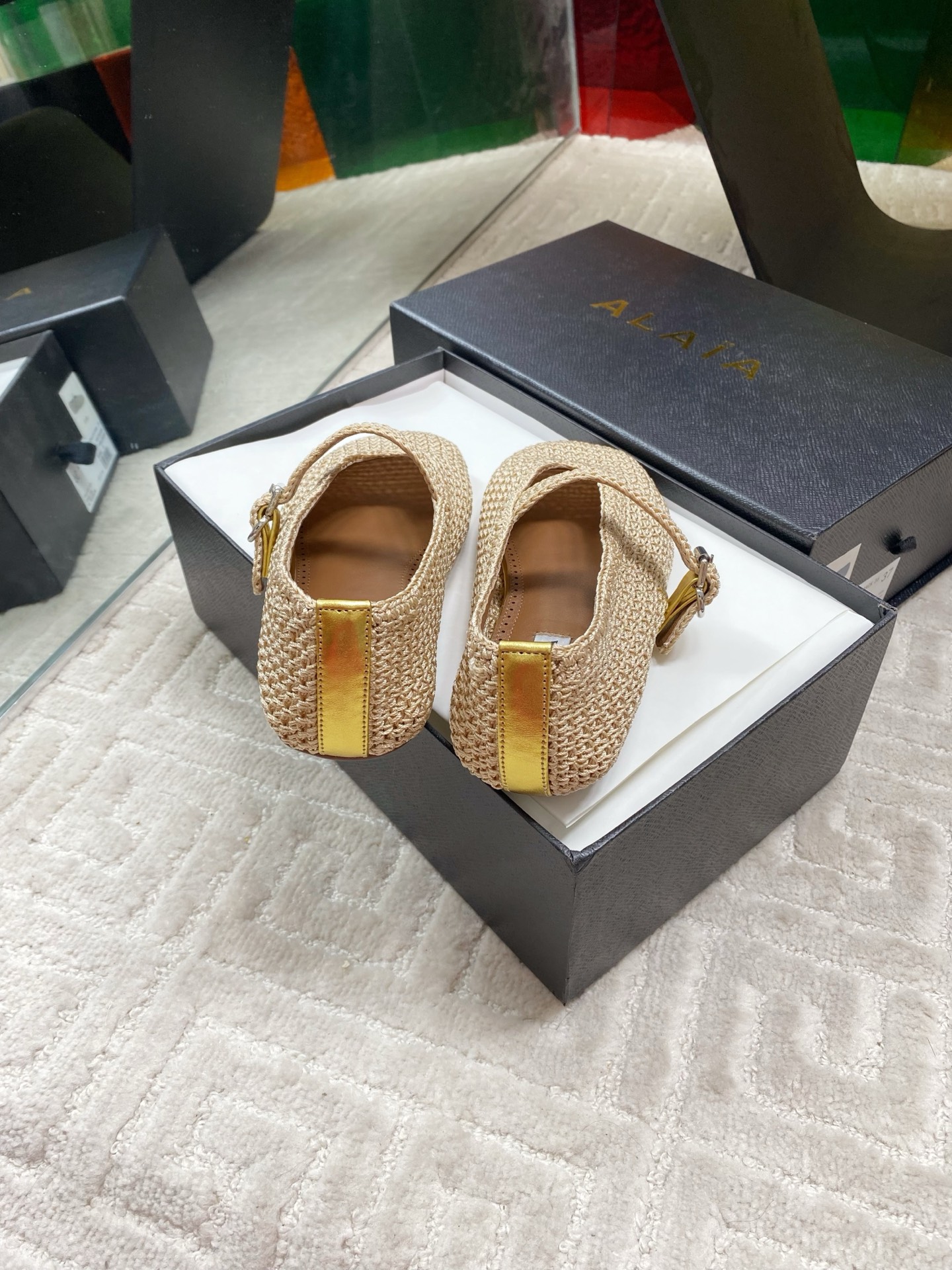 Alaia Flat Ballet Shoes - Chic Ballet Style with Woven Fabric 6 i1744650123468 445 0 4