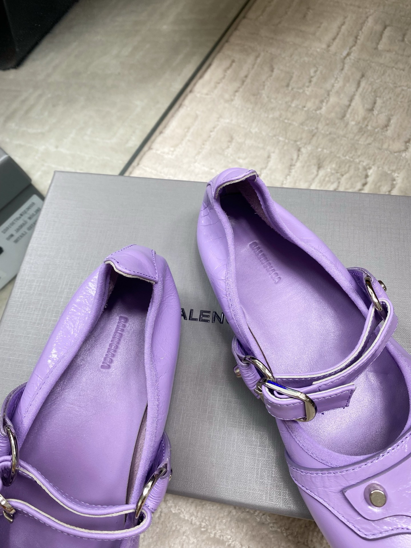 Balenciaga Women's Mary Jane Leather Ballet Flats - Comfortable & Stylish 7 i1744654876354 4591 0 5