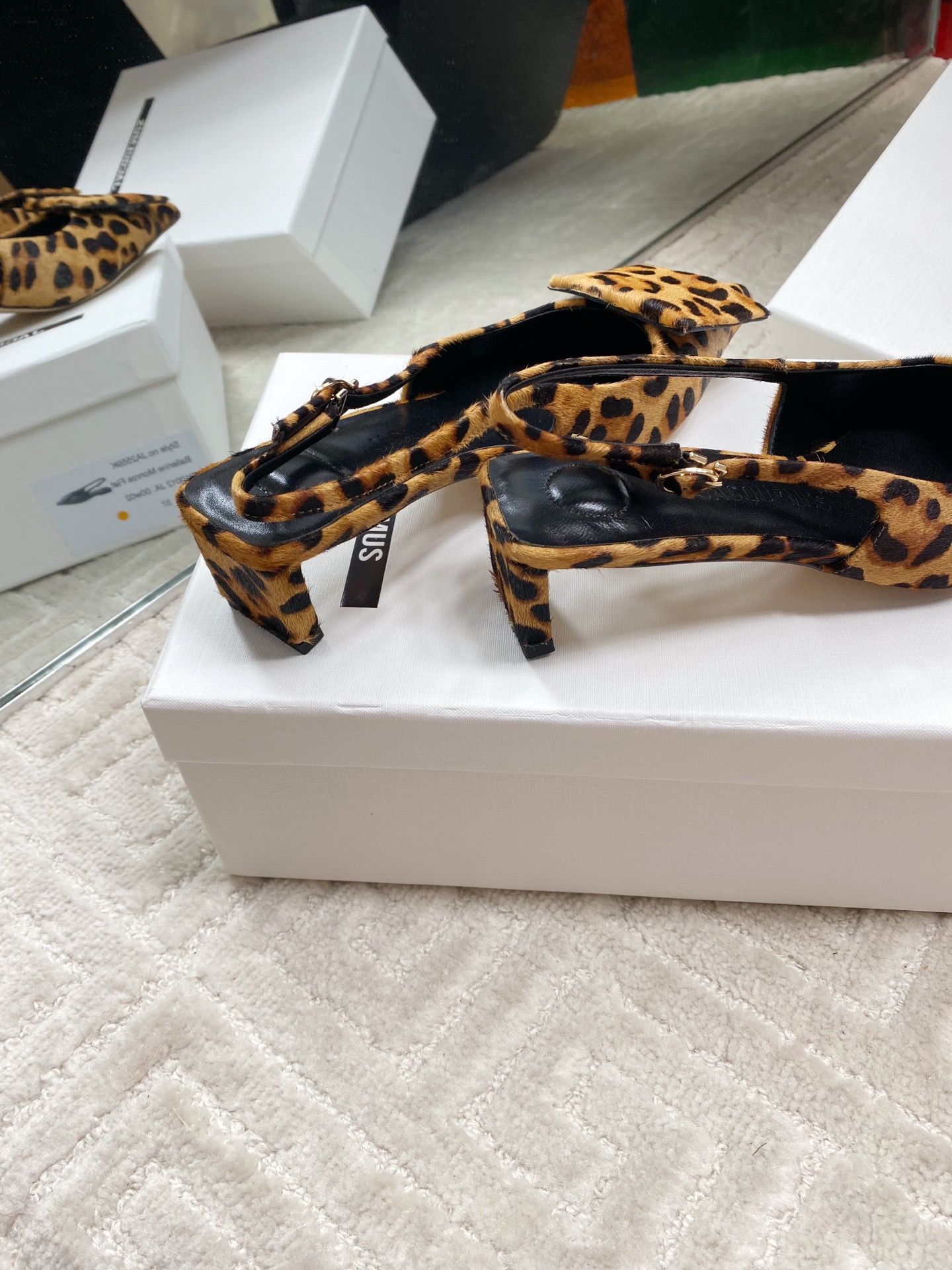 Jacquemus Women's Leopard Print Slingback Kitten Heel - Chic & Stylish 5 i1744813712815 4603 0 3