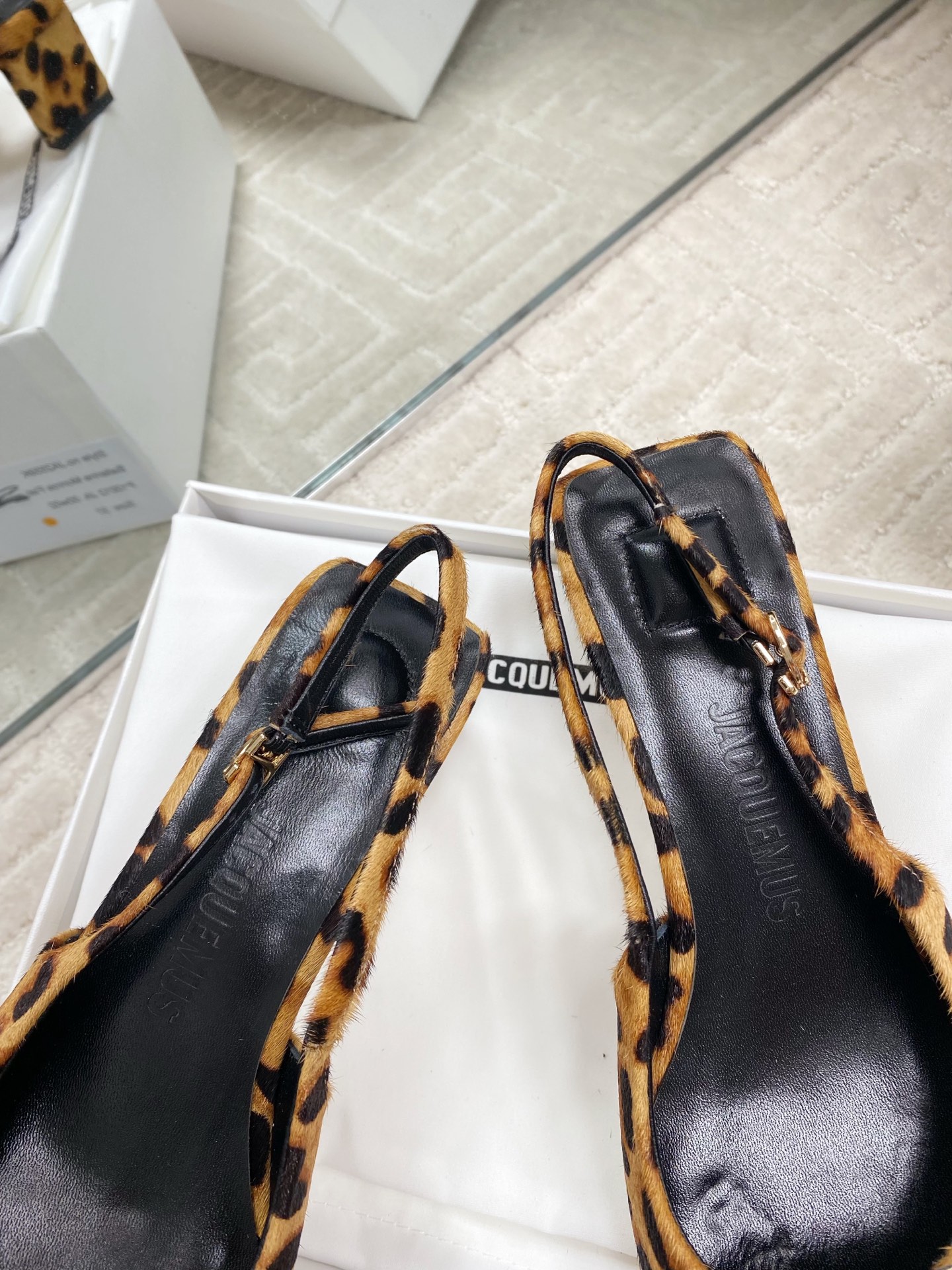 Jacquemus Women's Leopard Print Slingback Kitten Heel - Chic & Stylish 7 i1744813712843 1730 0 5