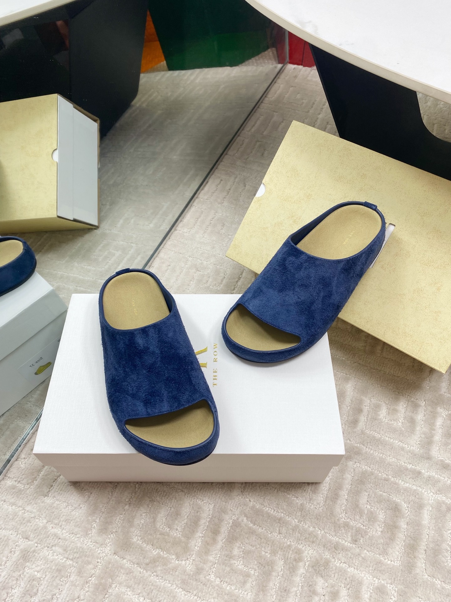 The Row Women's Simple Round Toe Suede Leather Slip-On Sandals 5 i1744815705488 479 0 3