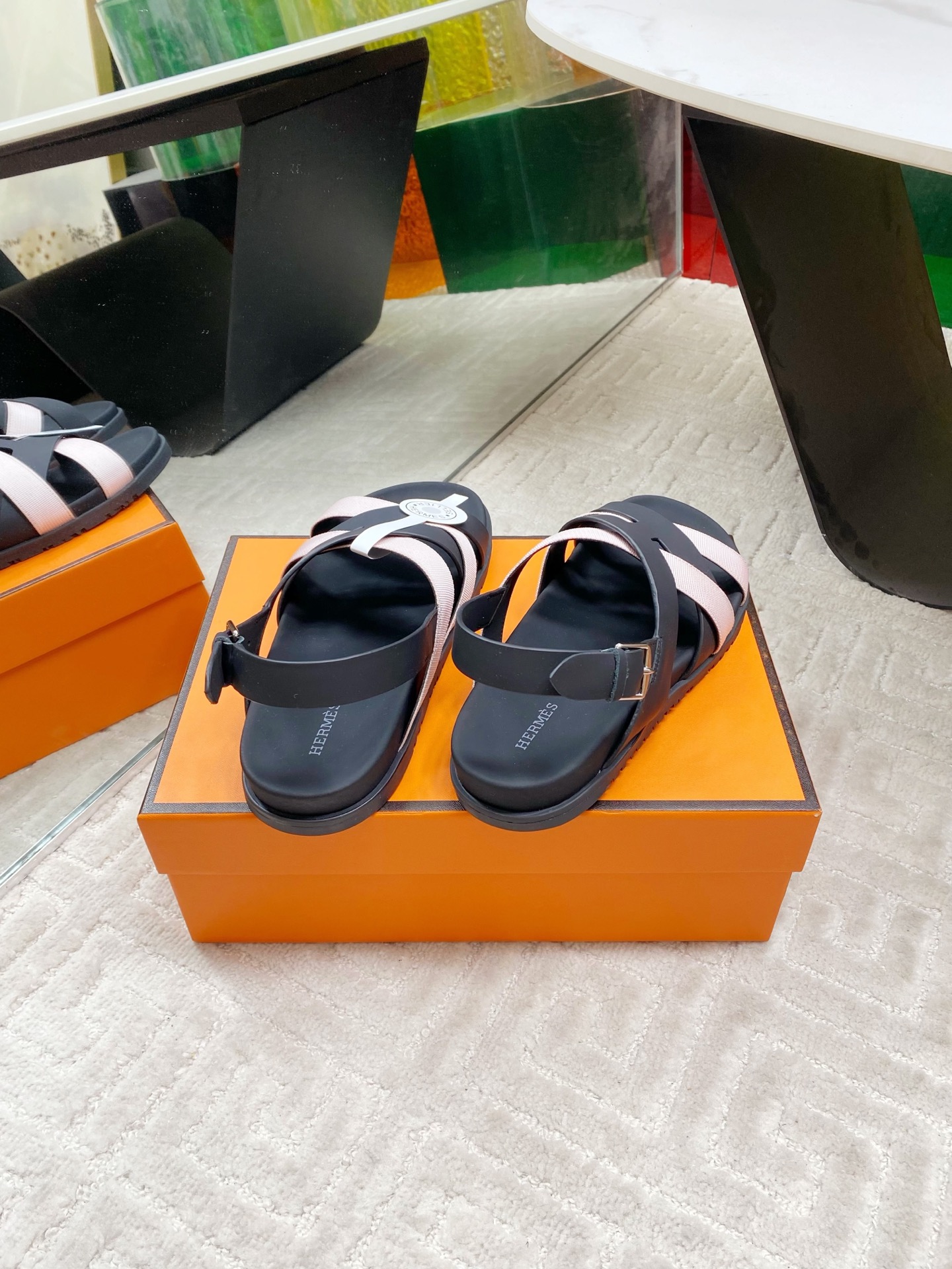 Hermes 25SS Crossover Sandals: Retro Design & Exotic Flair 9 i1745307388223 5199 0 7