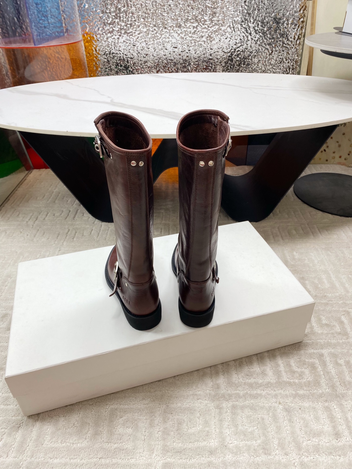Stylish 1350 Offer: Golden Goose 2025 Western Cowboy Boots, Veal Skin, Tiara-Coated Leather - 图片 3