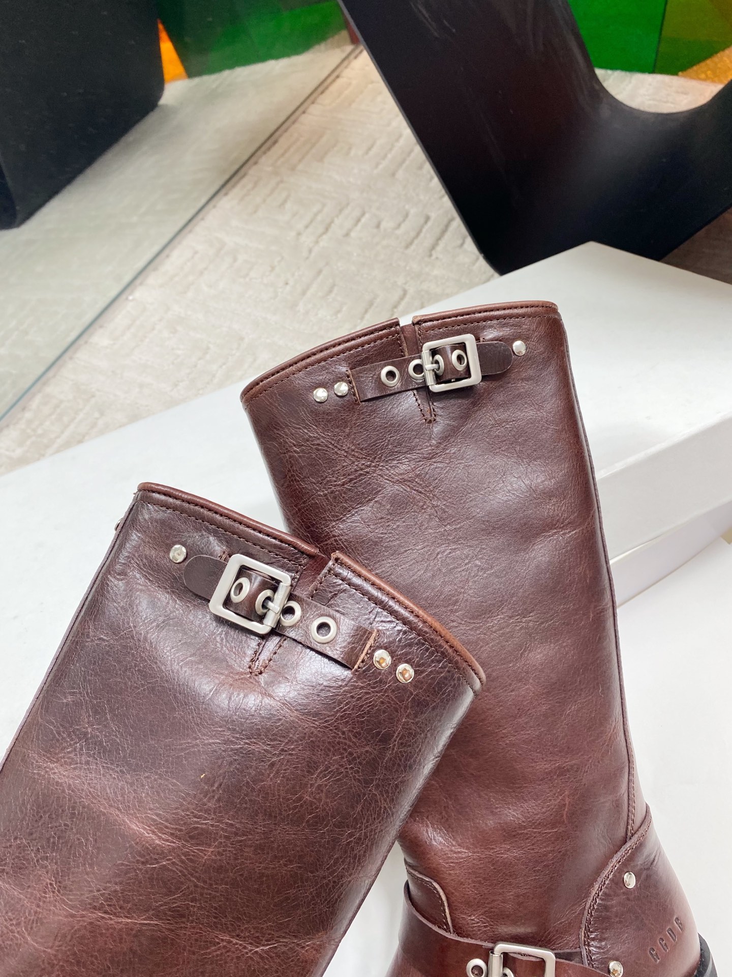 Stylish 1350 Offer: Golden Goose 2025 Western Cowboy Boots, Veal Skin, Tiara-Coated Leather - 图片 6