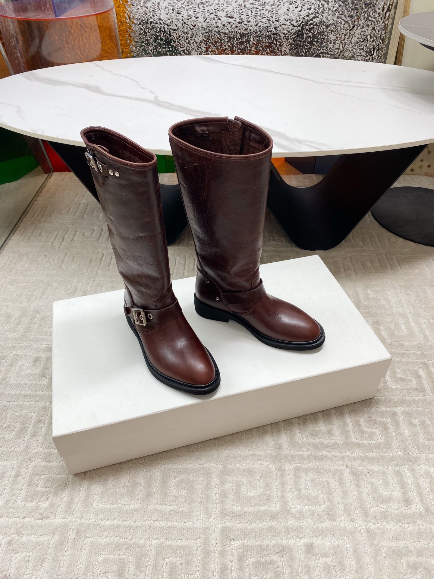 Stylish 1350 Offer: Golden Goose 2025 Western Cowboy Boots, Veal Skin, Tiara-Coated Leather - 图片 2