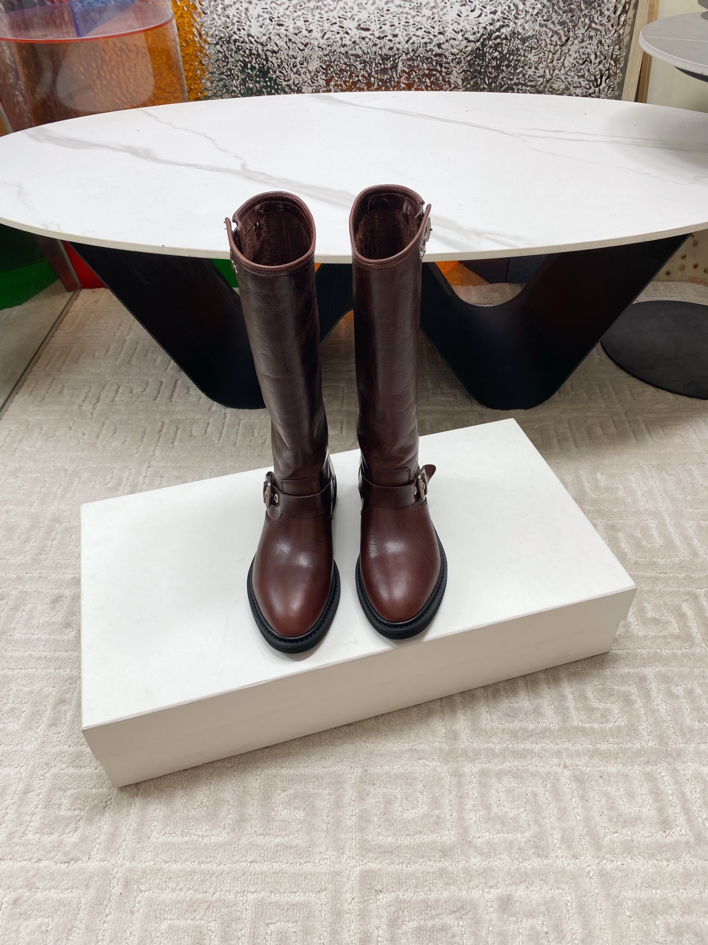 Stylish 1350 Offer: Golden Goose 2025 Western Cowboy Boots, Veal Skin, Tiara-Coated Leather