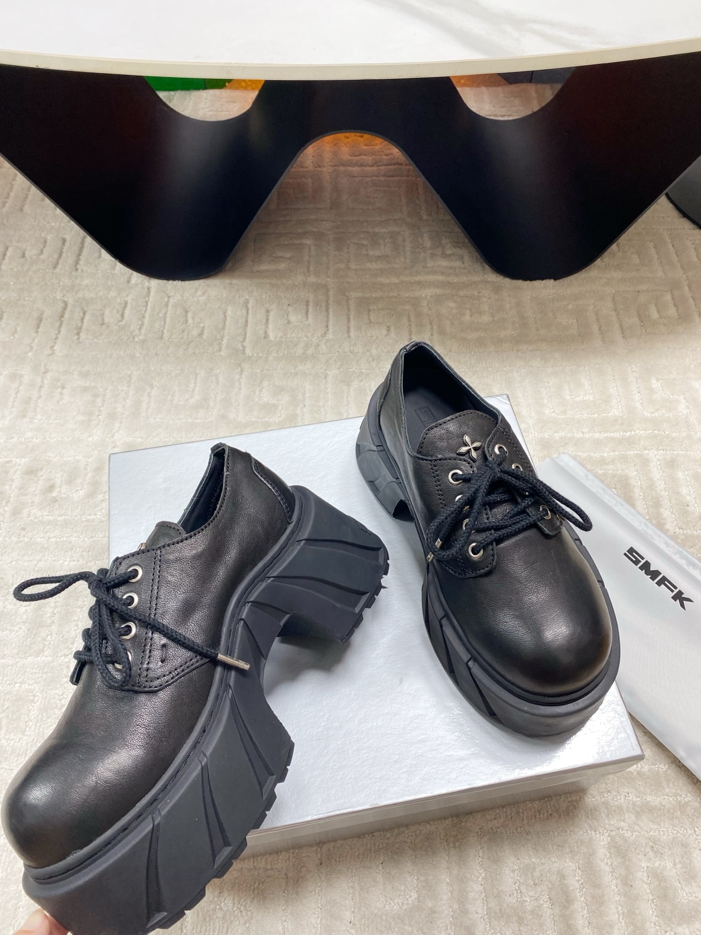 “New Thick Base Leisure Shoes: Derby, Short & Long Boots with Soft & Cozy Design for Spring & Summer” - 图片 2