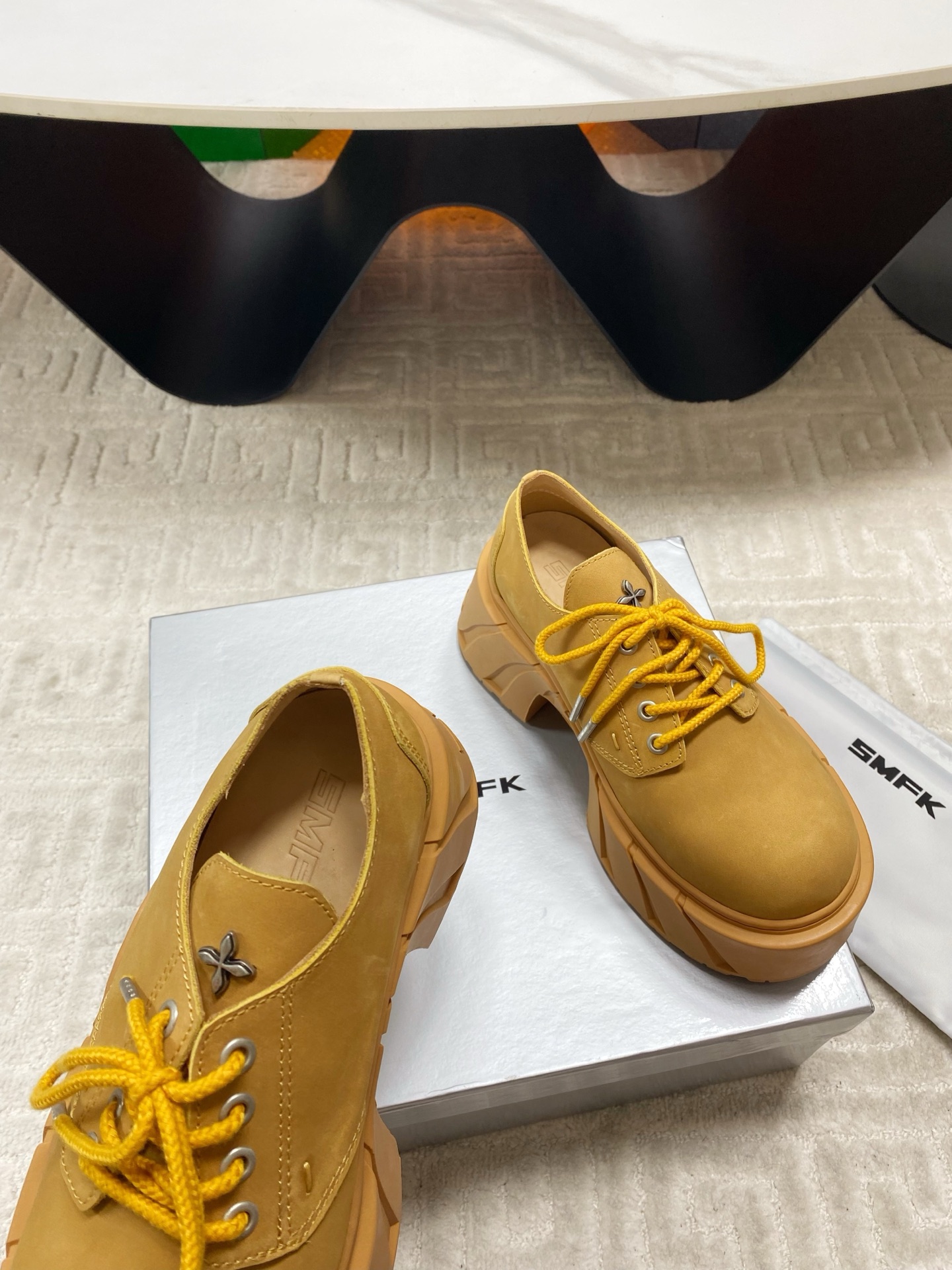 New SMFK P624 leisure shoes: thick base, Derby, short & long boots. Soft, cozy, smooth soles, perfect colors. - 图片 3