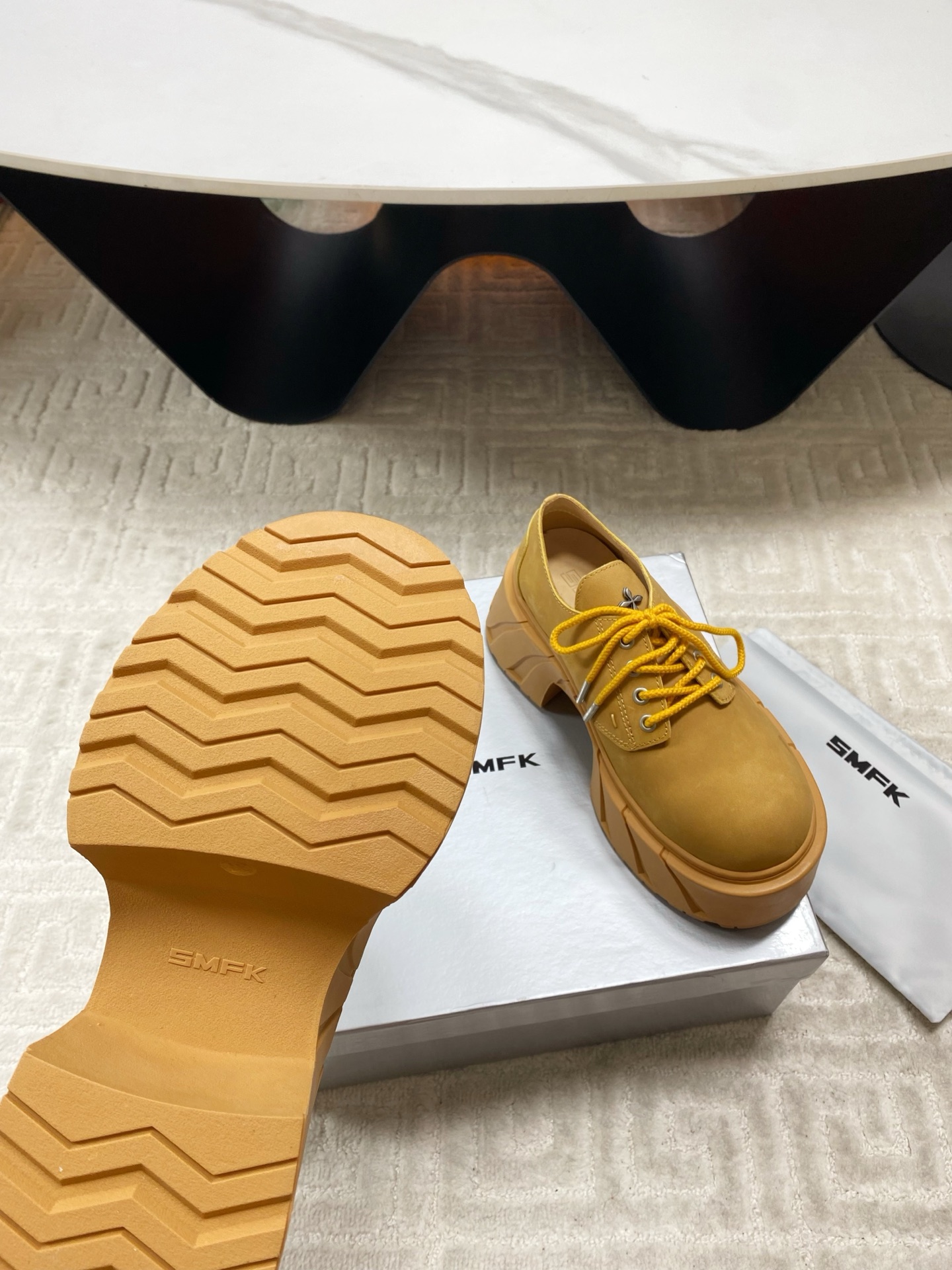 New SMFK P624 leisure shoes: thick base, Derby, short & long boots. Soft, cozy, smooth soles, perfect colors. - 图片 8