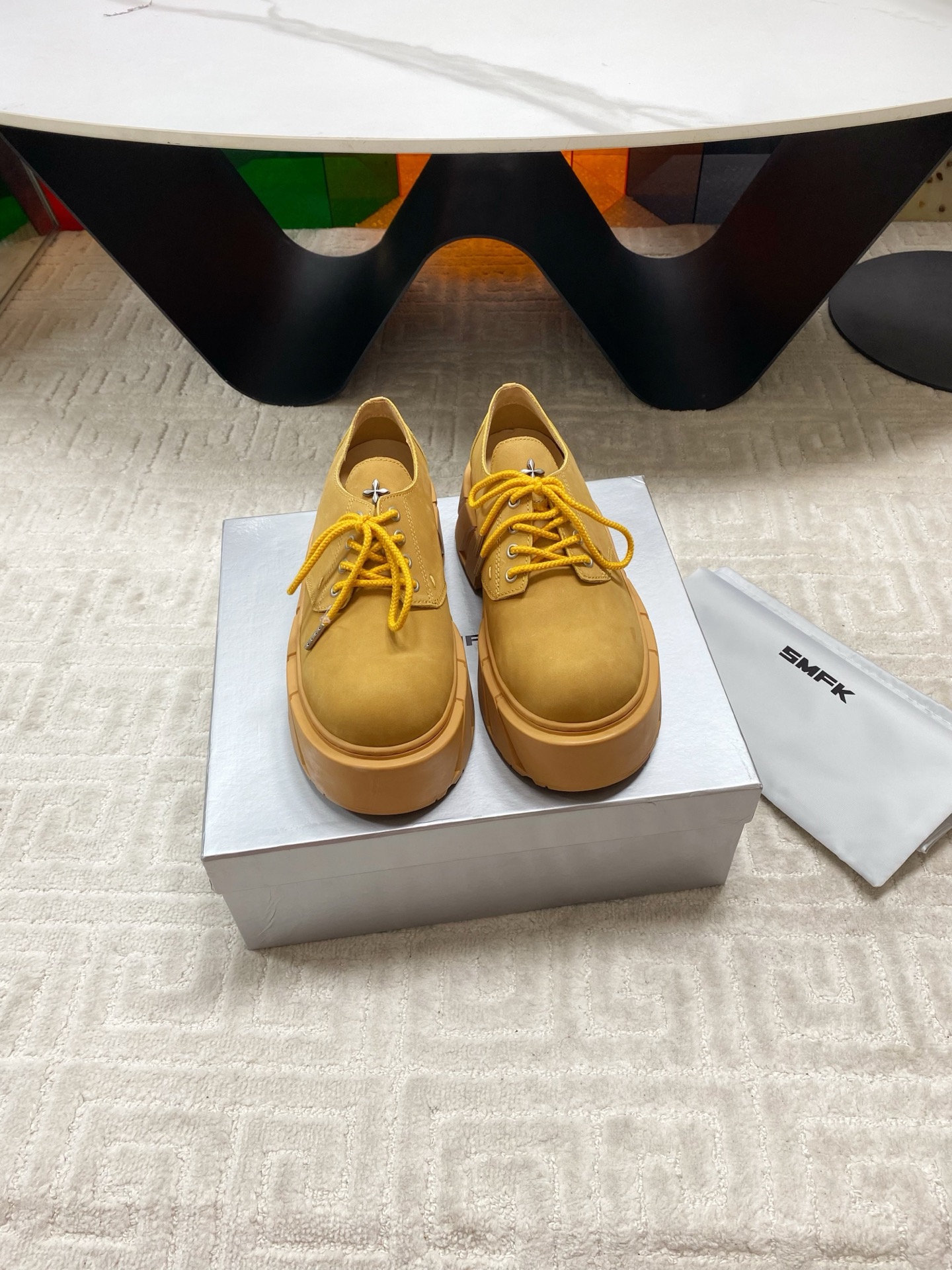 New SMFK P624 leisure shoes: thick base, Derby, short & long boots. Soft, cozy, smooth soles, perfect colors. - 图片 9