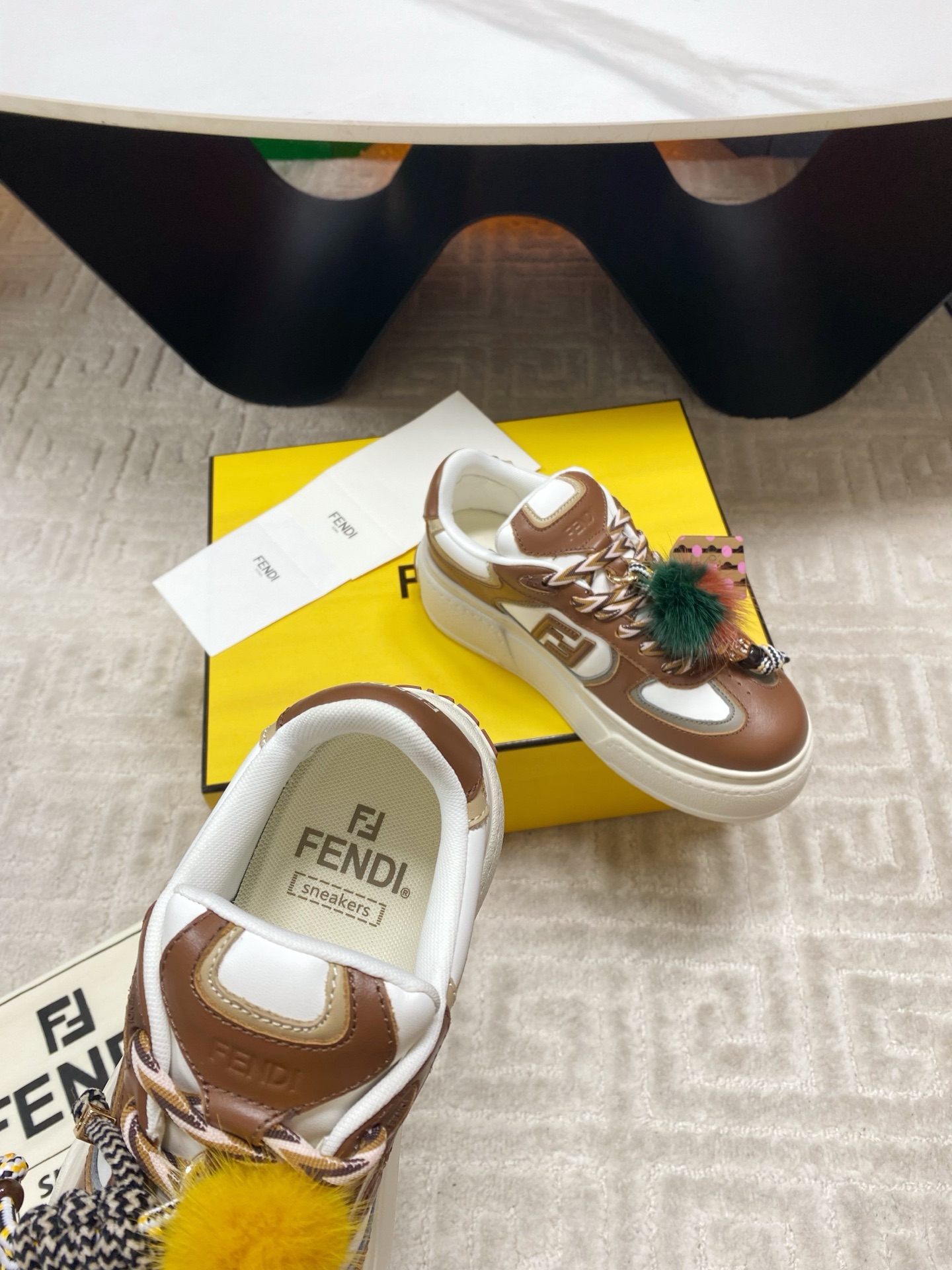 “Fendi FD Match Falcon Sneakers 205: New Skin Fusion Design for Women 35-39” - 图片 6