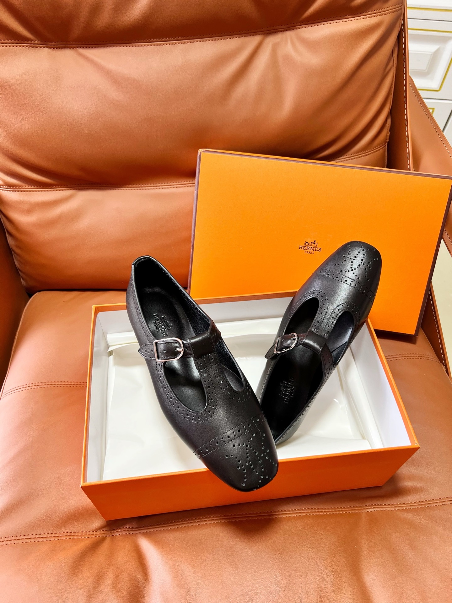 Hermes Mary Jane Shoes